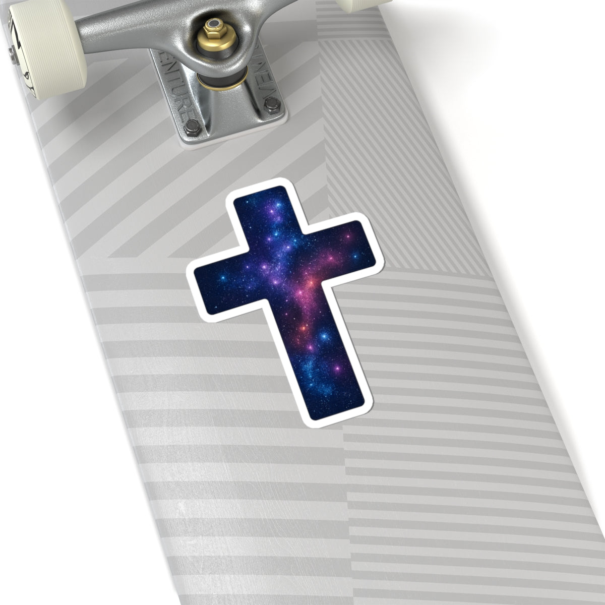 Galactic Cross Kiss-Cut Stickers Spiritual Decal Christian Sticker Easter Decor Religious Cross Sticker Gift for Believers