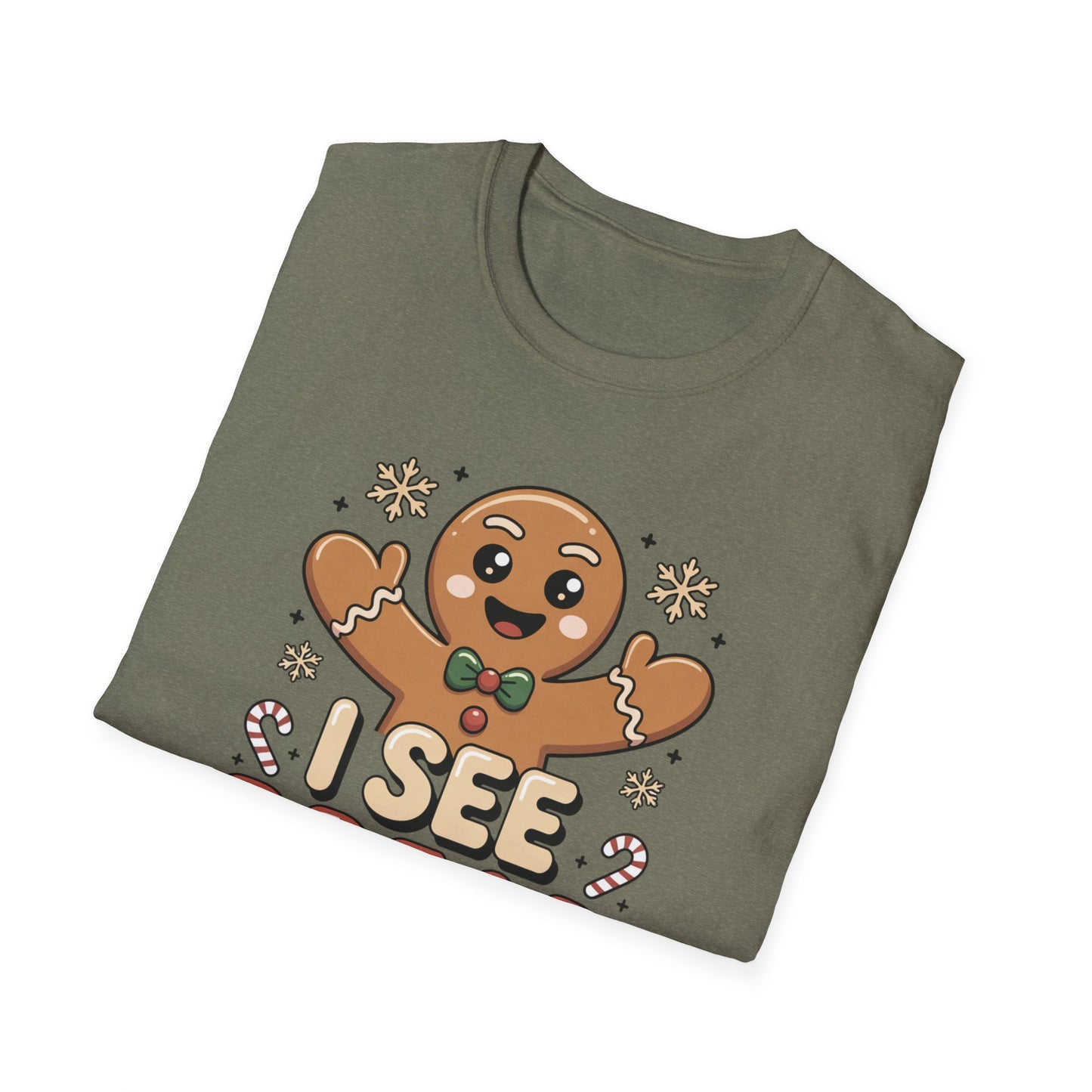I See Bread People Shirt, Gingerbread Man Christmas Tee, Funny Holiday Baking Shirt, Cute Gingerbread Cookie TShirt, Xmas Humor Shirt, Food Pun Tee