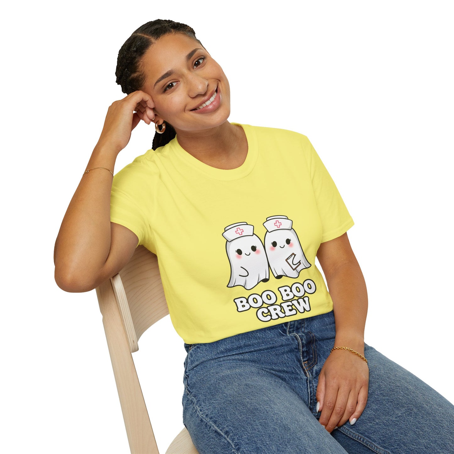 Boo Boo Crew Nurse Ghost Funny T-Shirt | Cute Medical Ghost Tee | EMT Nurse Gift | Halloween Medical Humor | Staff Crew Tee Shirt