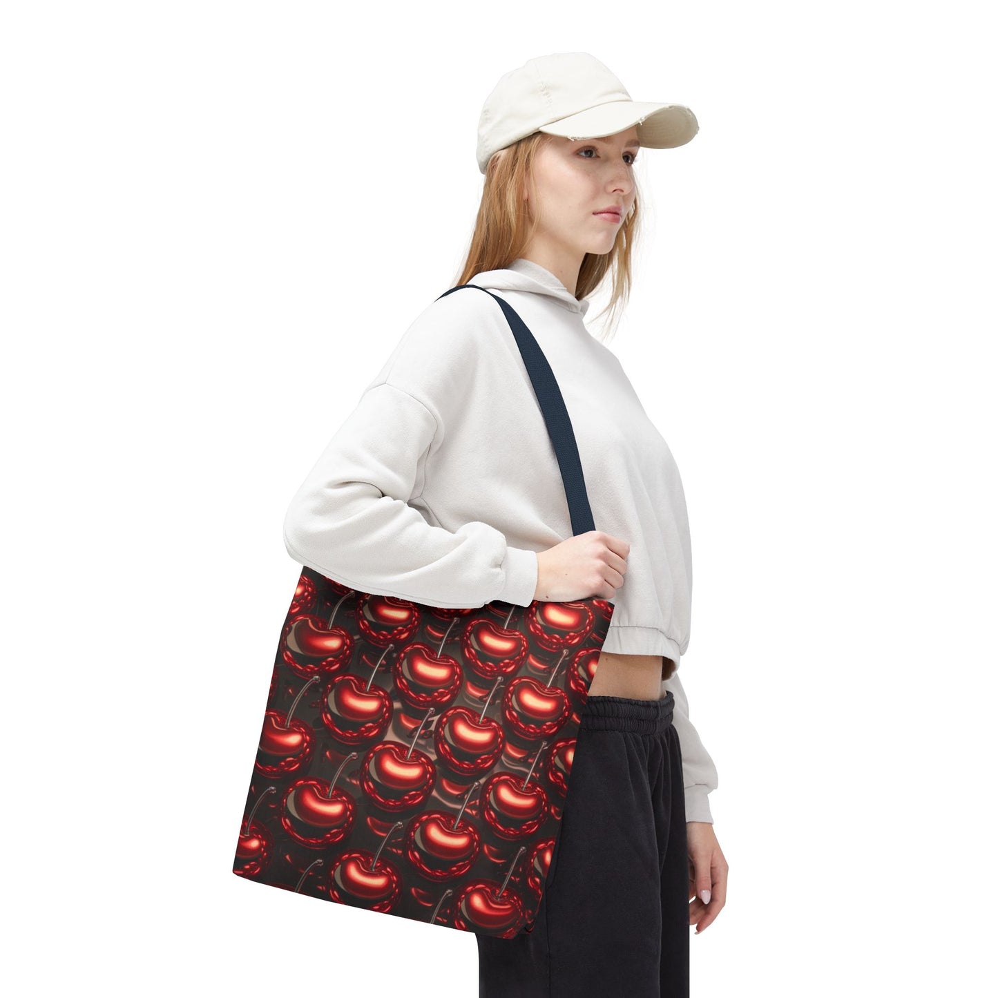 Cherry Tile Tote Bag