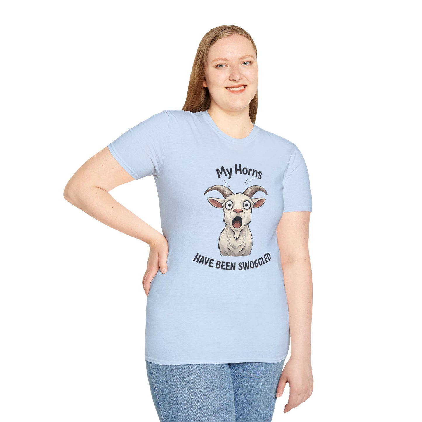Funny Goat Shirt, Hornswoggled Shirt, My Horns Have Been Swoggled, Goat Pun T Shirt, Animal Humor Tee, Silly Wordplay Shirt