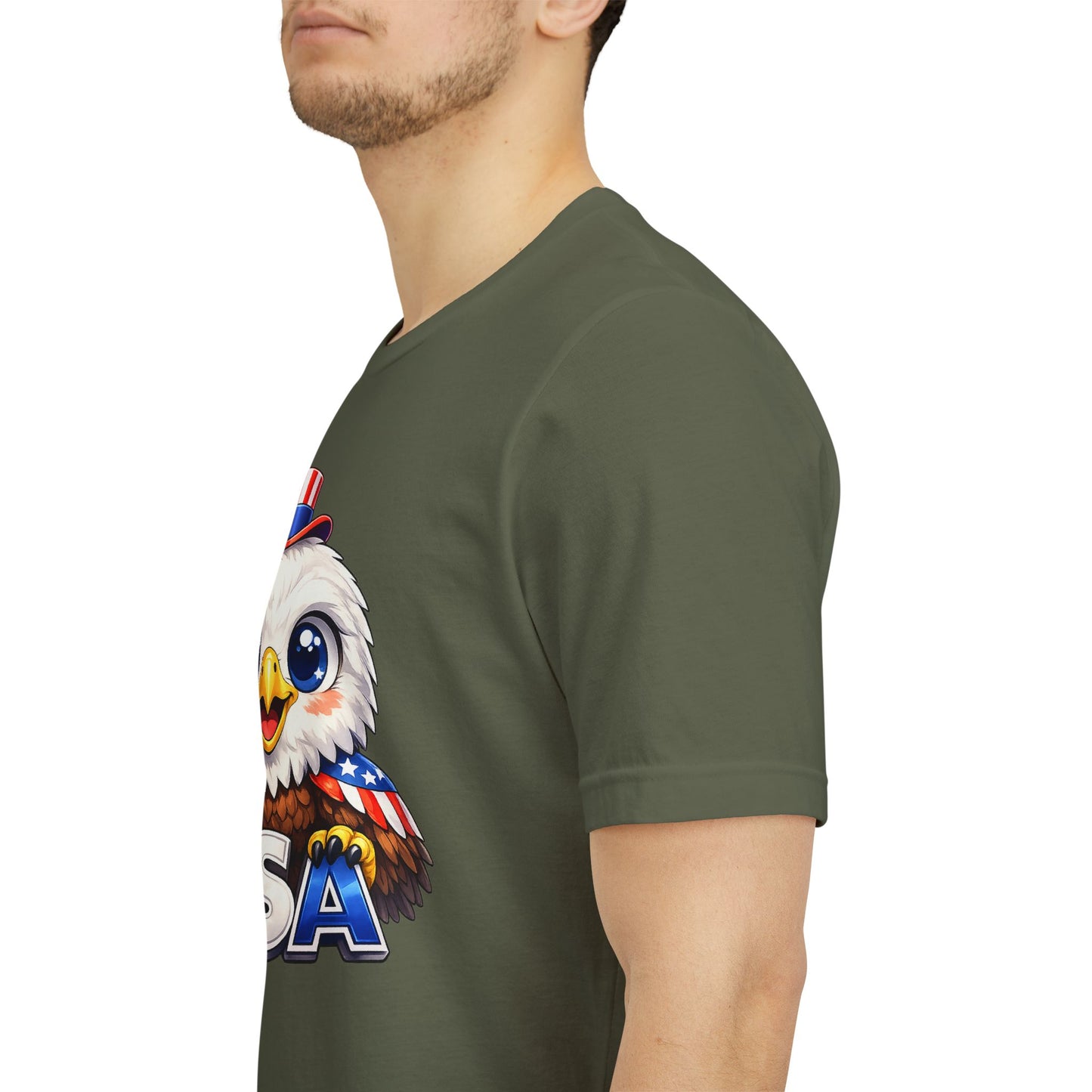 Cute USA Eagle Shirt, Patriotic Eagle T Shirt, Fourth Of July Shirt, American Flag Eagle Tee, Freedom Graphic Shirt, USA Pride Top