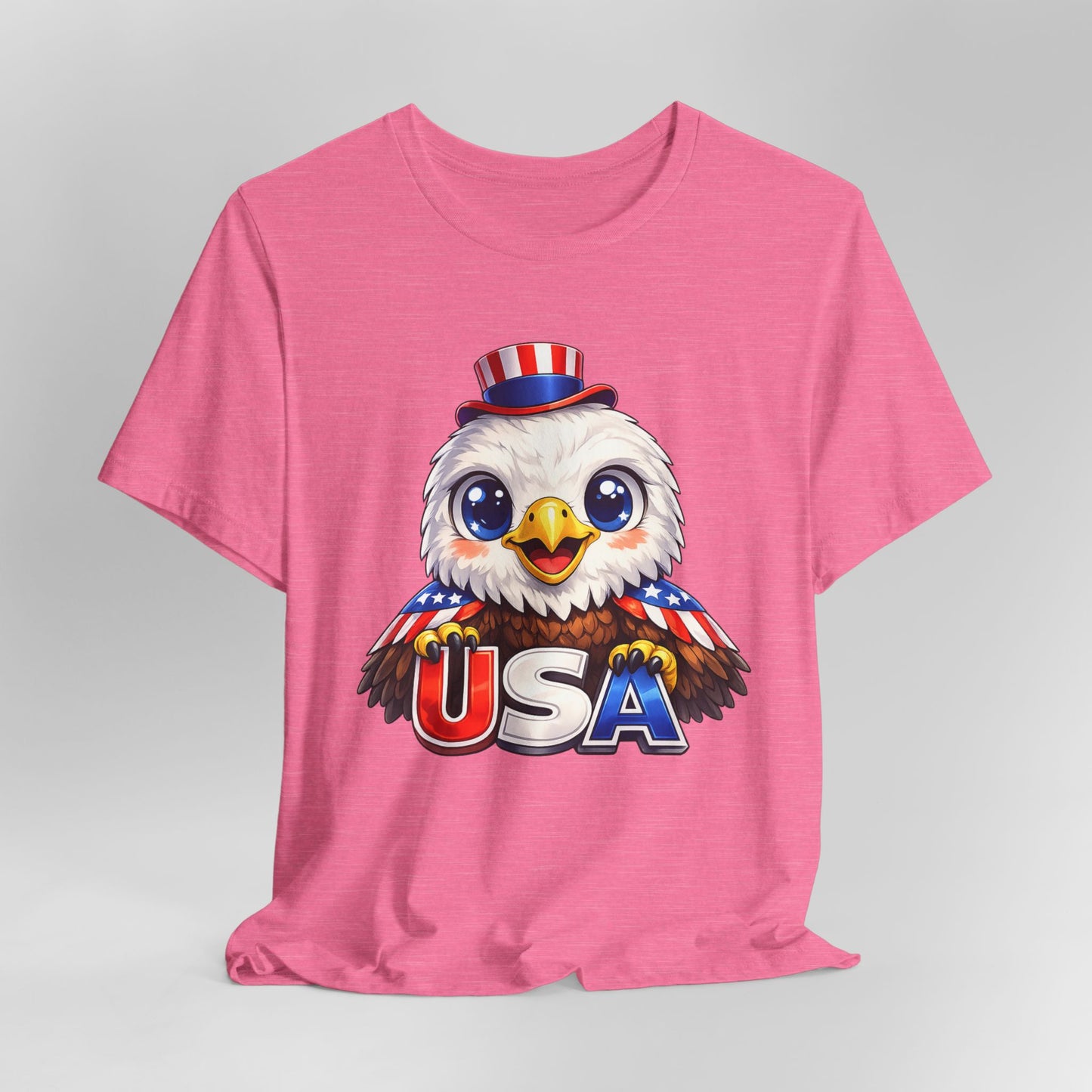 Cute USA Eagle Shirt, Patriotic Eagle T Shirt, Fourth Of July Shirt, American Flag Eagle Tee, Freedom Graphic Shirt, USA Pride Top
