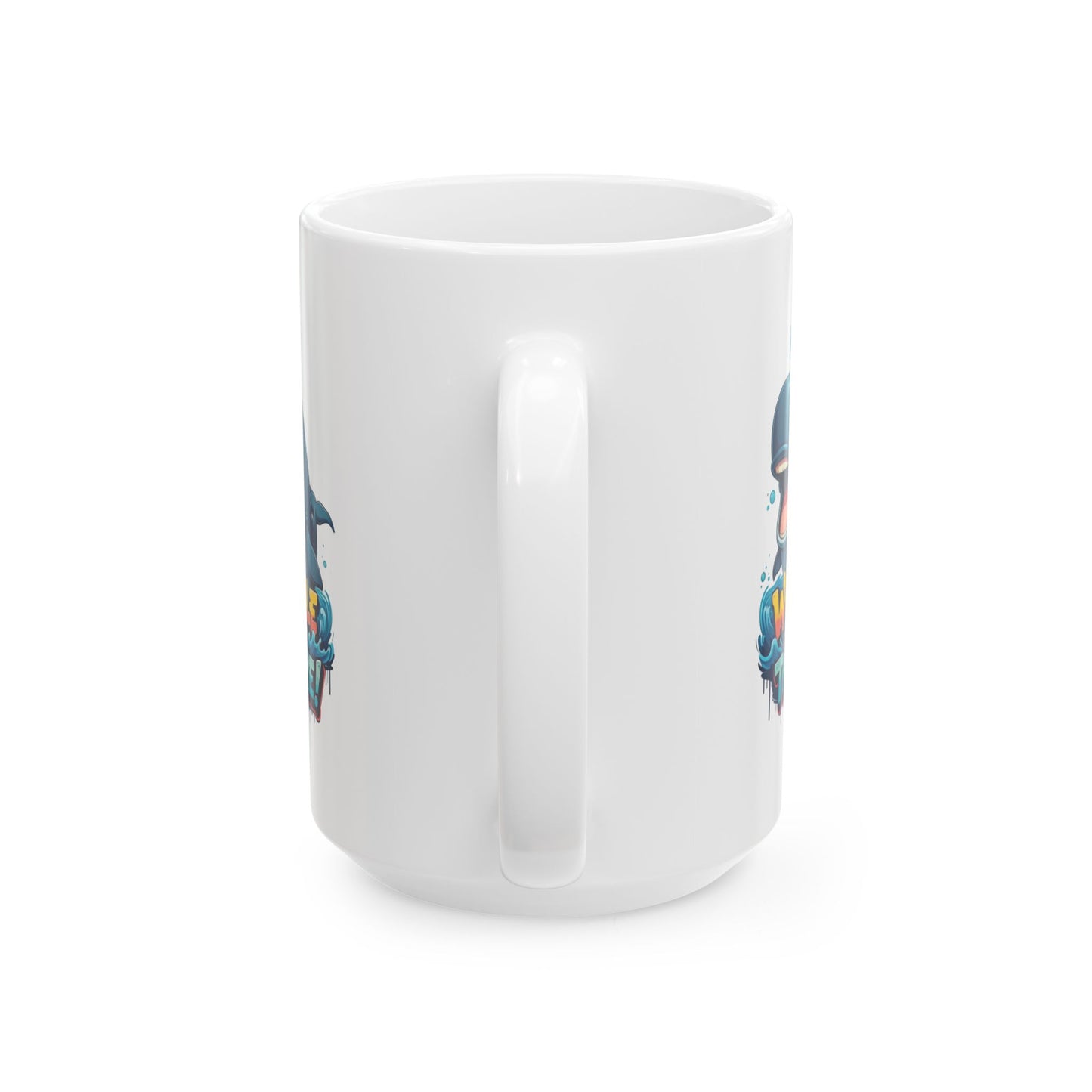 Whale Hello There Mug – Cute Ocean Whale Cartoon Coffee Tea Cup – Funny Pun Design – Nature Animal Lover Gift – Cottagecore Aesthetic Mug