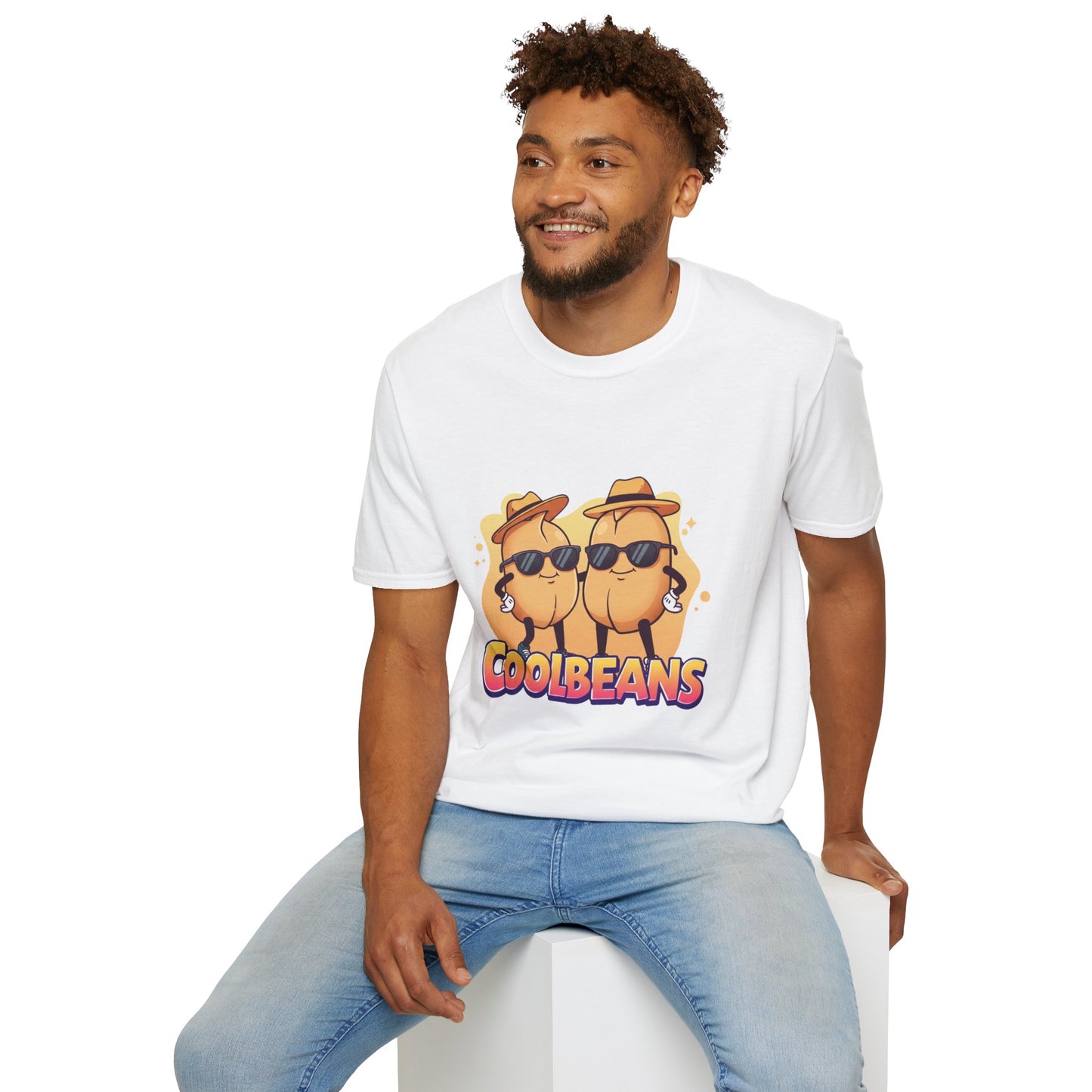 Cool Beans T-Shirt - Two Cooler-Than-Cool Beans With Sunglasses, Quirky Food-Pun Gift Tee for Him, Her or Besties - Perfect Humor and Style