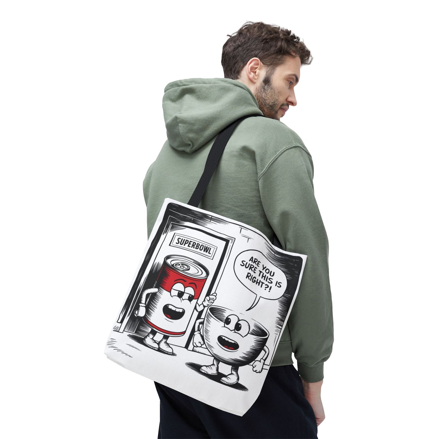 Tote Bag - Comic Superbowl Soup Design