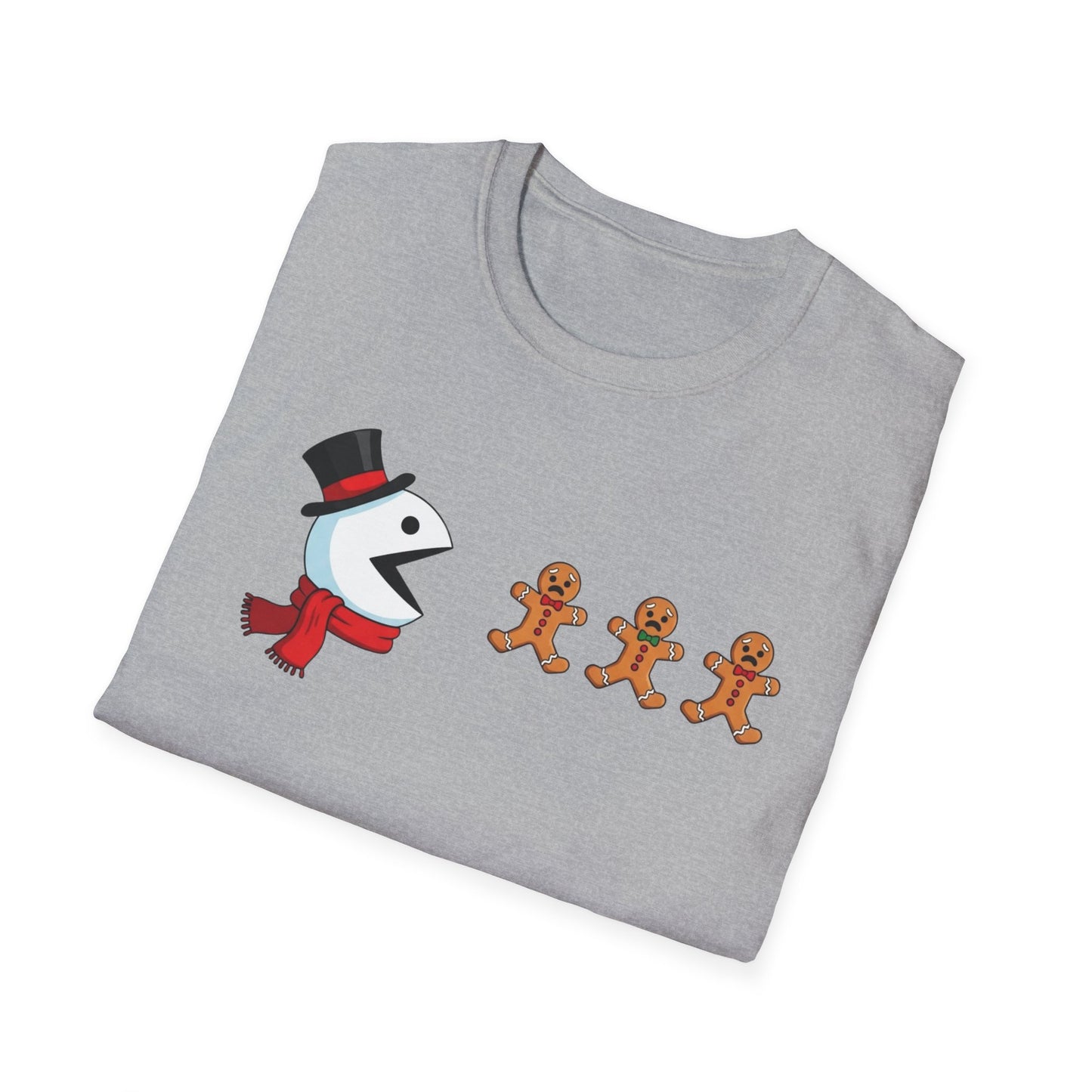 Funny Snowman And Gingerbread T-Shirt, Cute Christmas Tee, Holiday Humor Shirt, Festive Graphic Tee For Men And Women, Winter Gift Idea