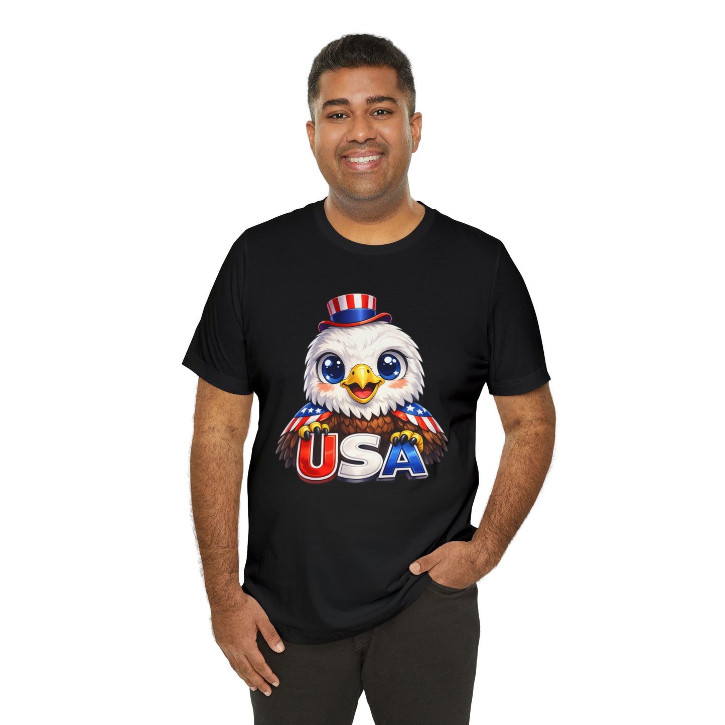 Cute USA Eagle Shirt, Patriotic Eagle T Shirt, Fourth Of July Shirt, American Flag Eagle Tee, Freedom Graphic Shirt, USA Pride Top