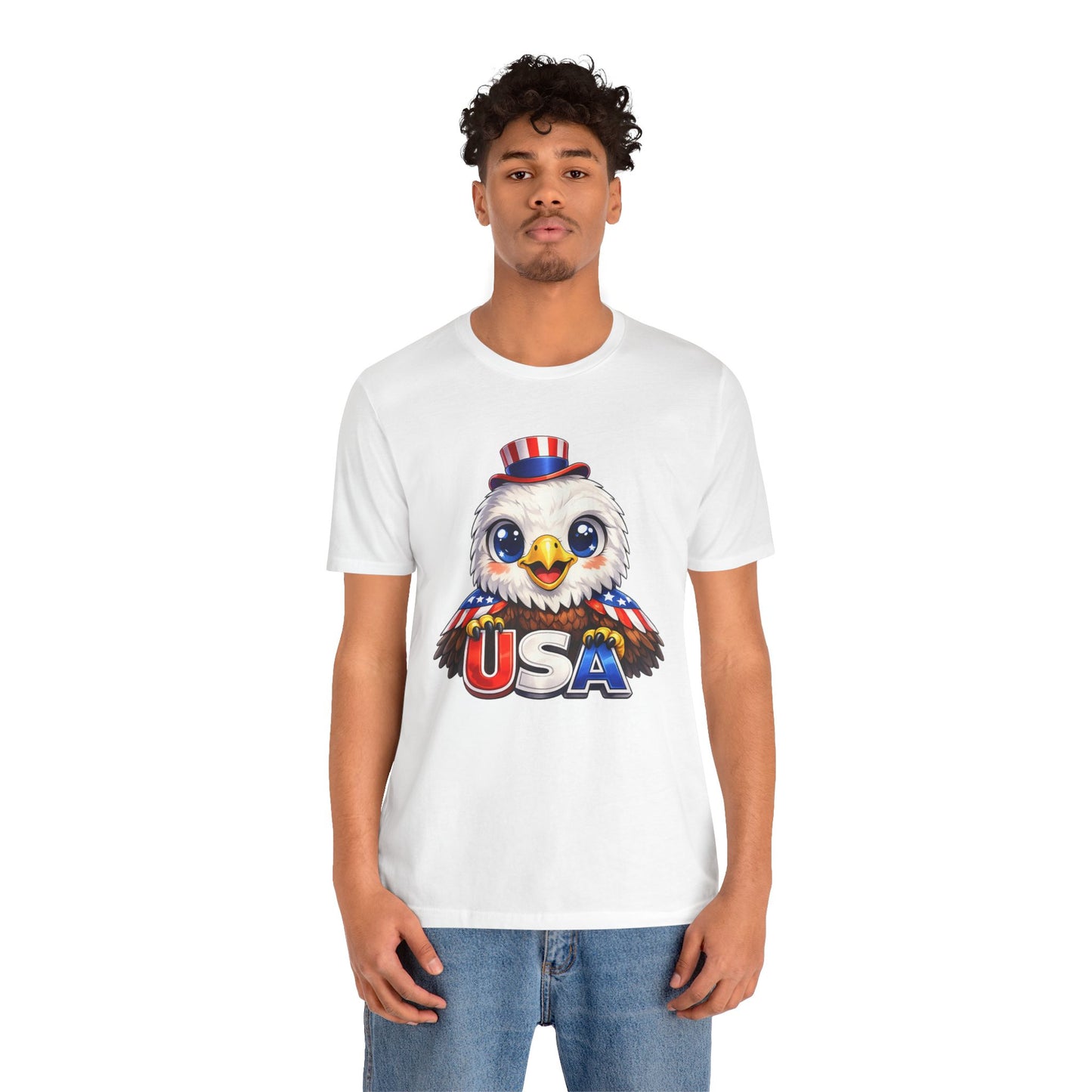 Cute USA Eagle Shirt, Patriotic Eagle T Shirt, Fourth Of July Shirt, American Flag Eagle Tee, Freedom Graphic Shirt, USA Pride Top