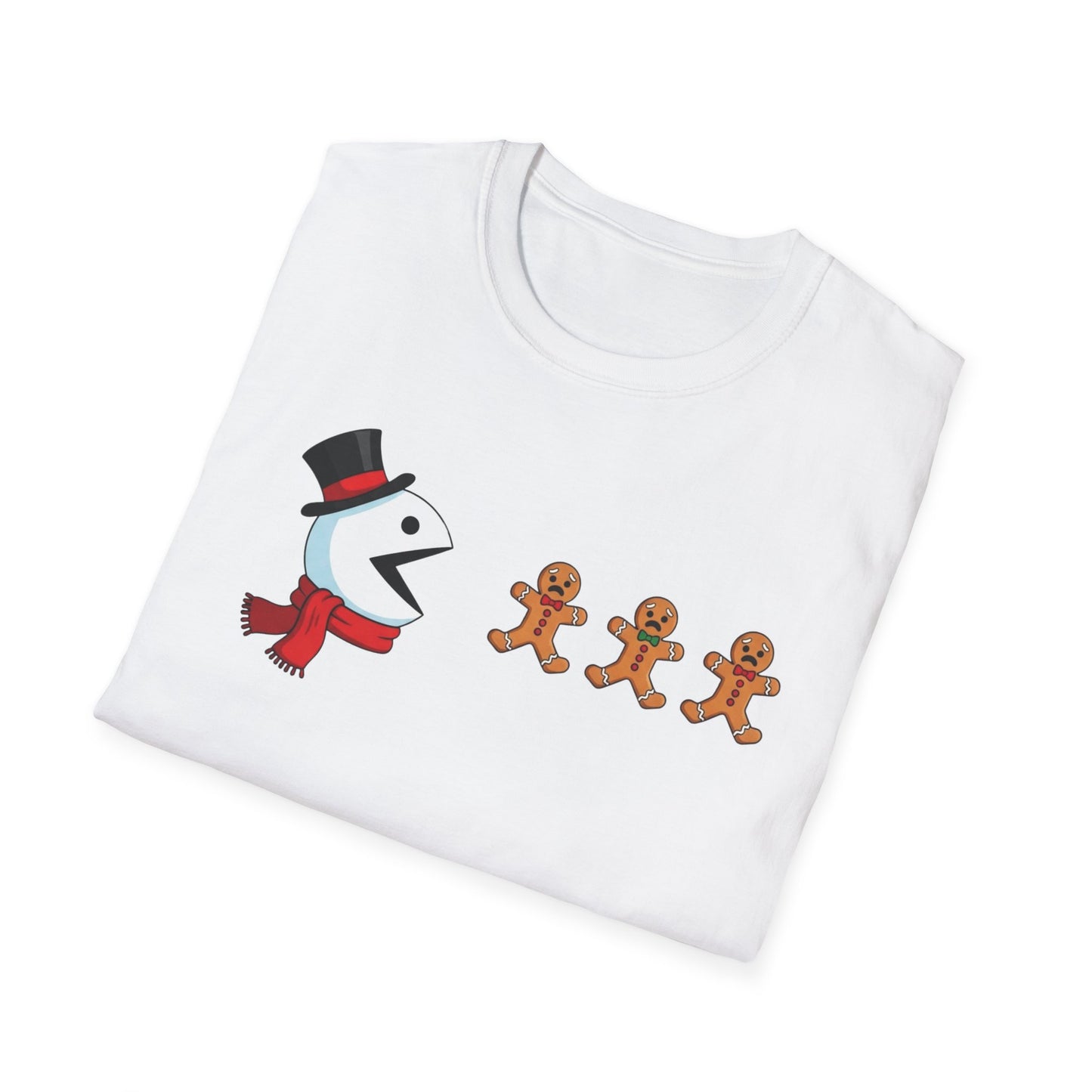 Funny Snowman And Gingerbread T-Shirt, Cute Christmas Tee, Holiday Humor Shirt, Festive Graphic Tee For Men And Women, Winter Gift Idea
