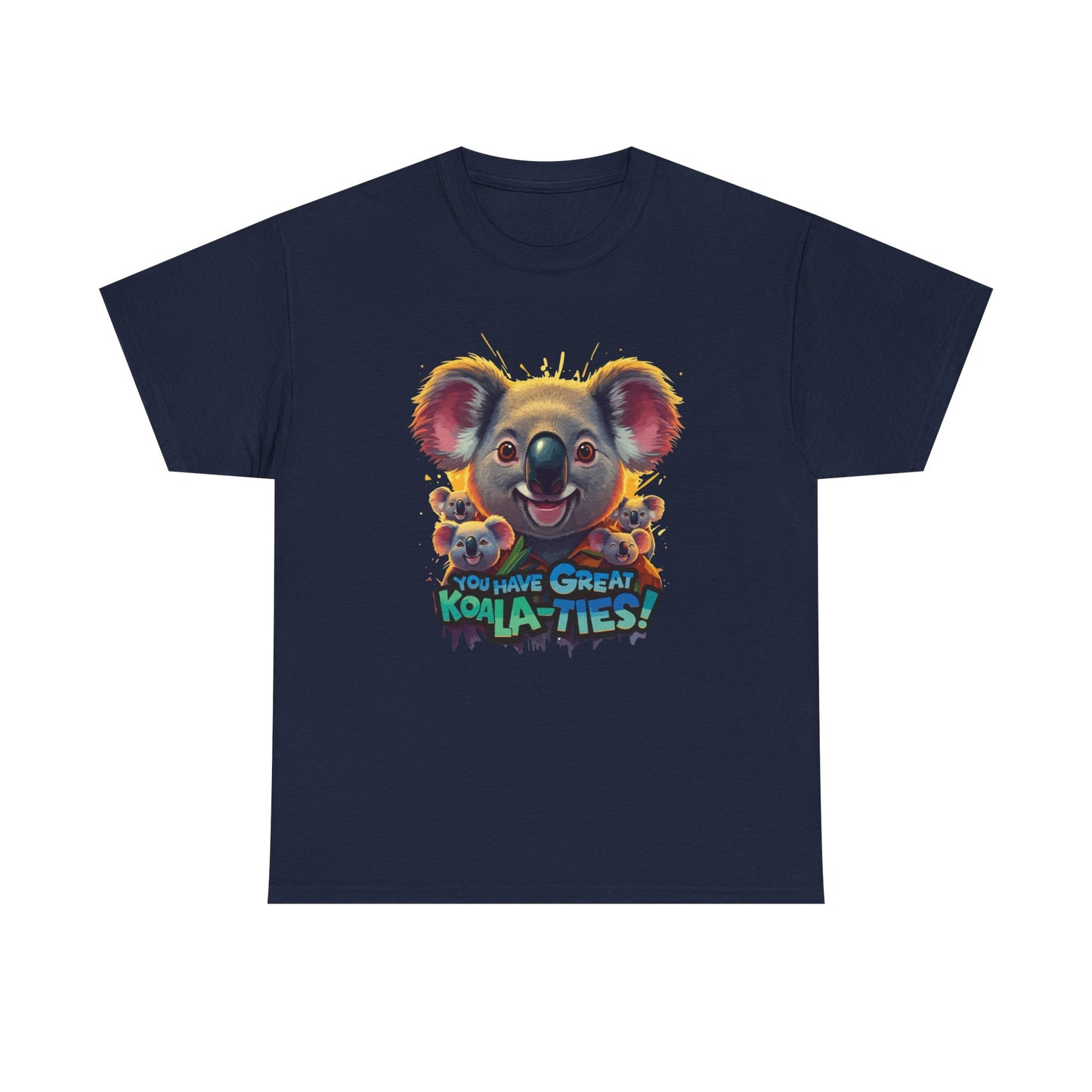You Have Great Koala‑ties Tee – Cute Koala Pun T‑Shirt, Animal Lover Gift, Funny Wildlife Graphic, Unisex Casual Tee