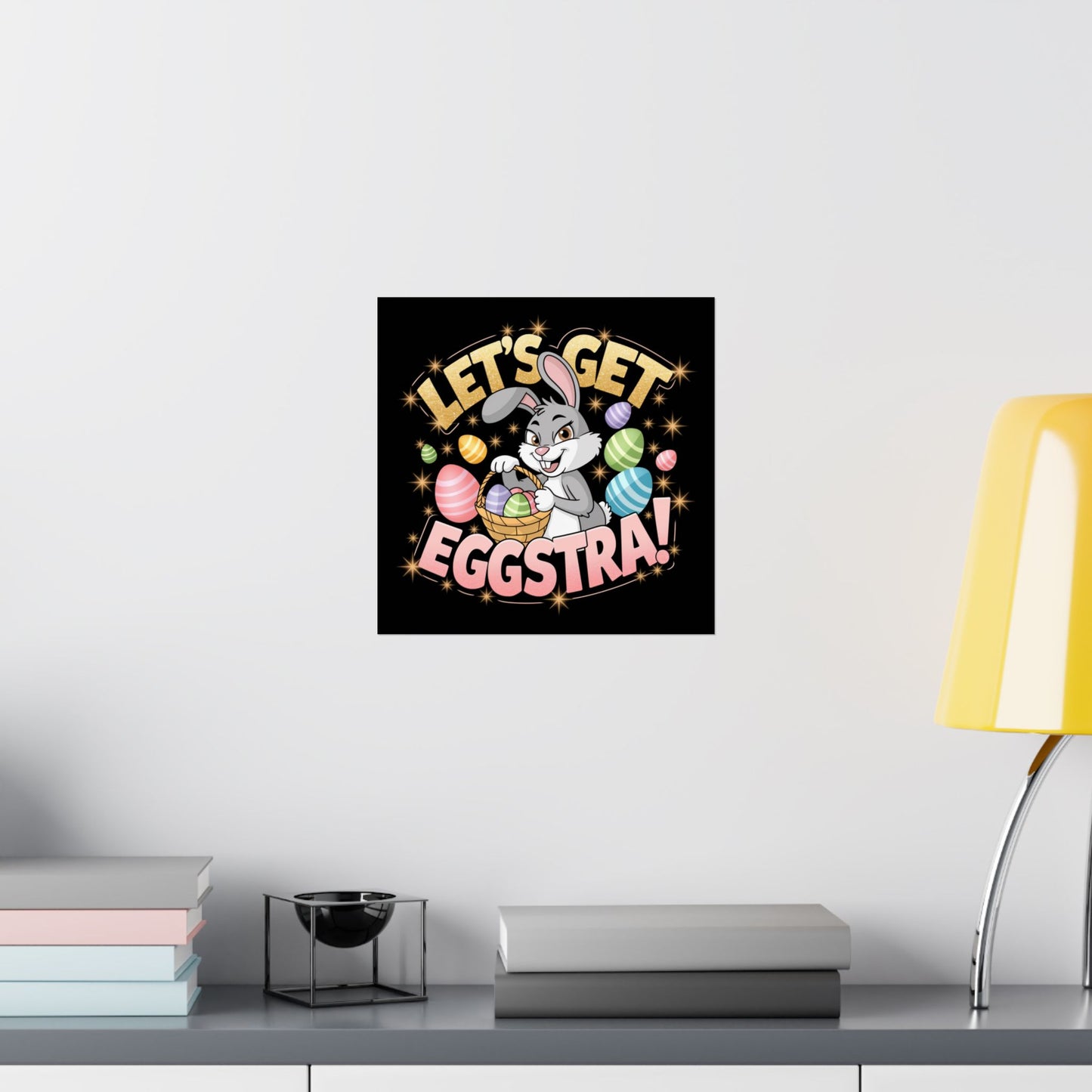 Easter Bunny Party Poster Easter Poster Easter Bunny Art Easter Decor