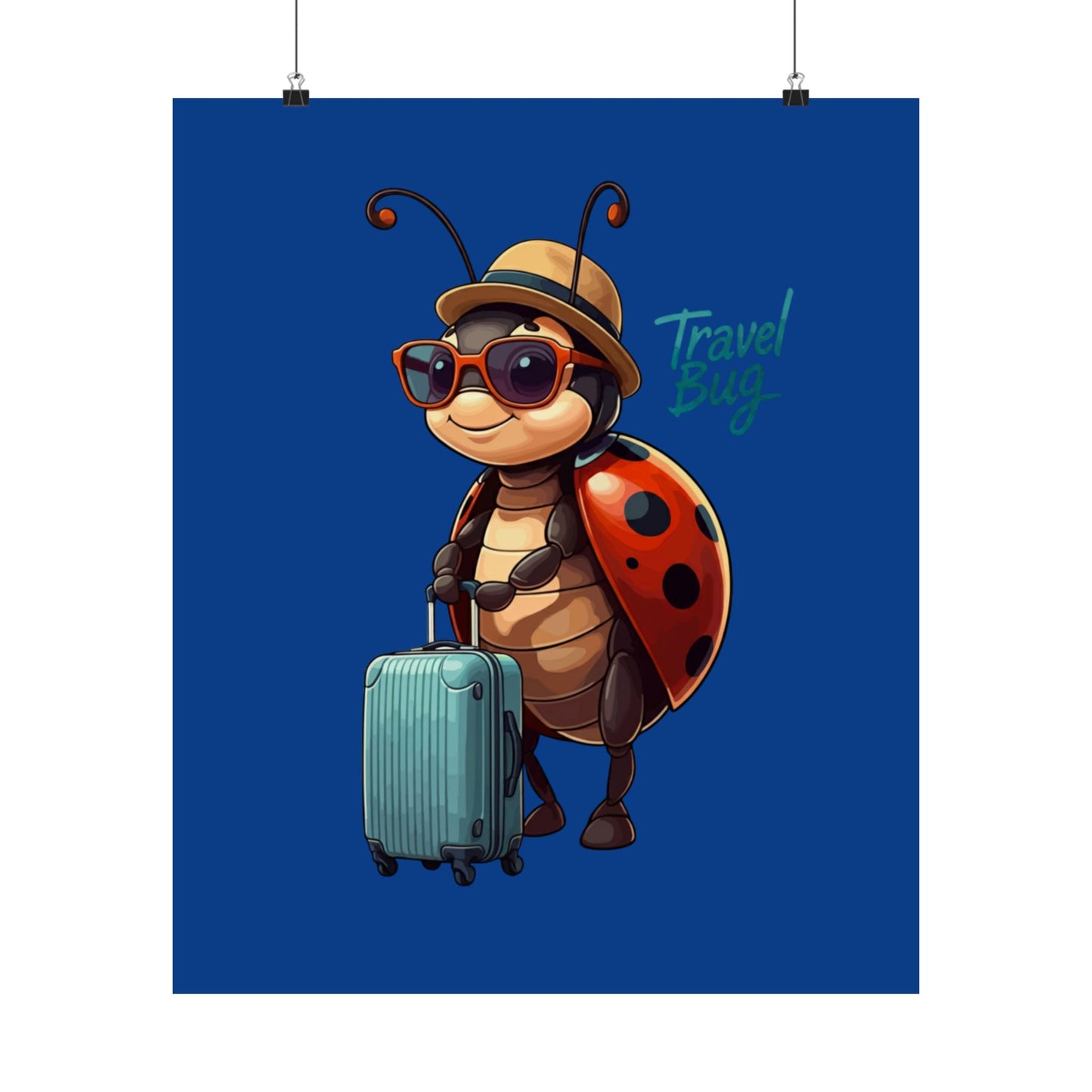 Vertical Poster - Travel Bug Ladybug