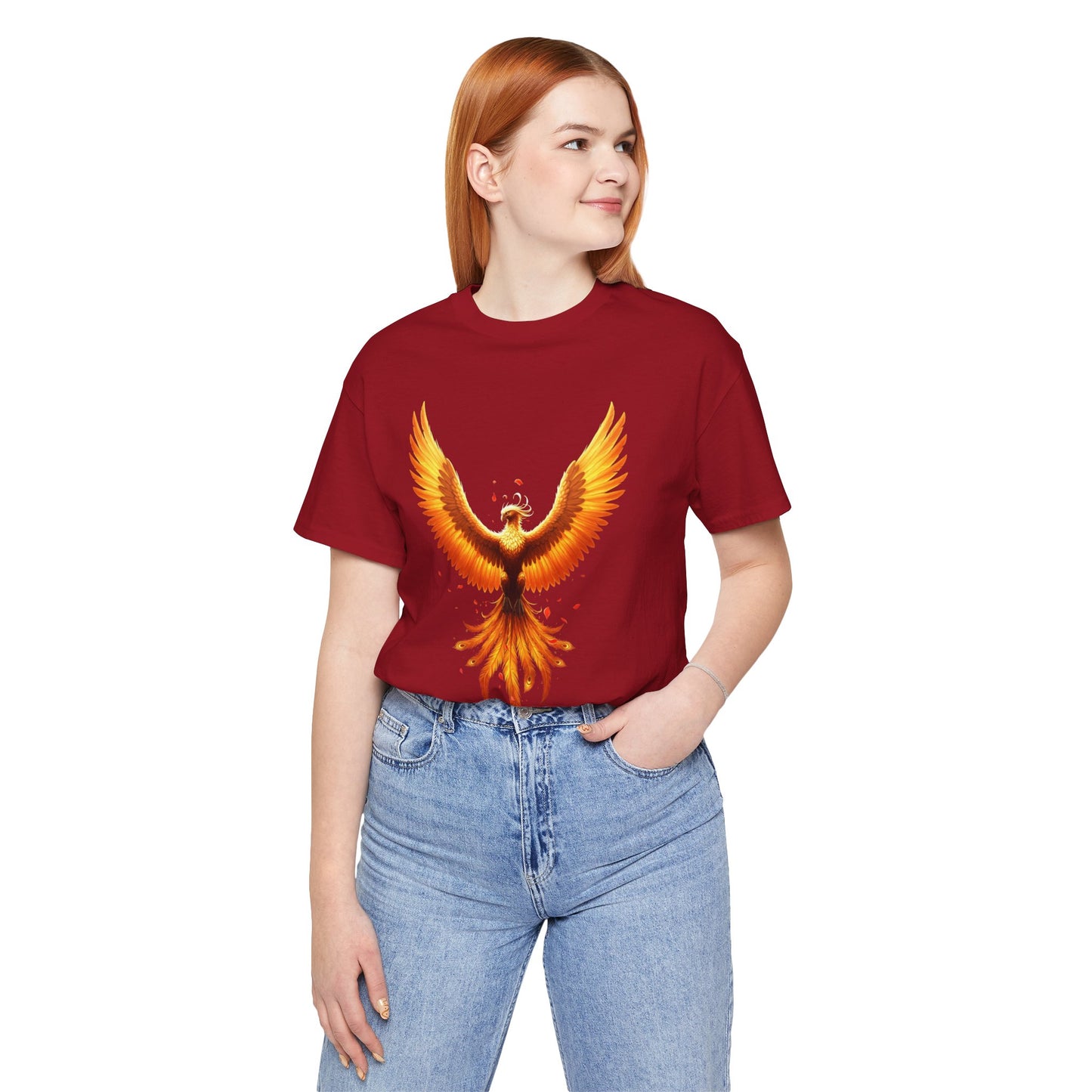 Phoenix Rising Shirt • Fiery Phoenix Graphic Tee • Rebirth Transformation Myth Shirt • Firebird Art Tee • Unisex Gift Tee XS‑5XL