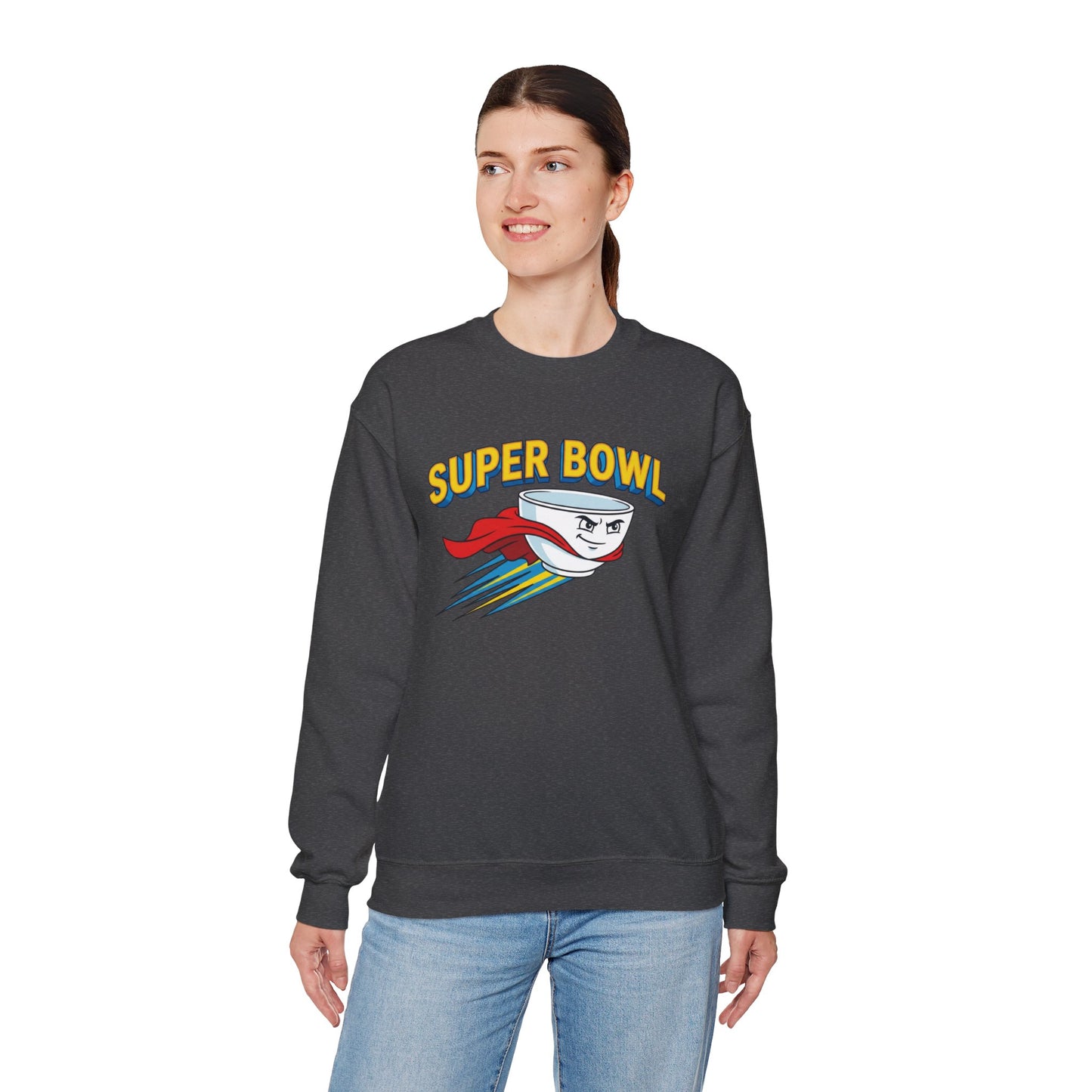Super Bowl Sweatshirt, Funny Super Bowl Shirt, Football Party Sweatshirt, Game Day Crewneck, Bowl Pun Sweatshirt, Unisex Graphic Crew