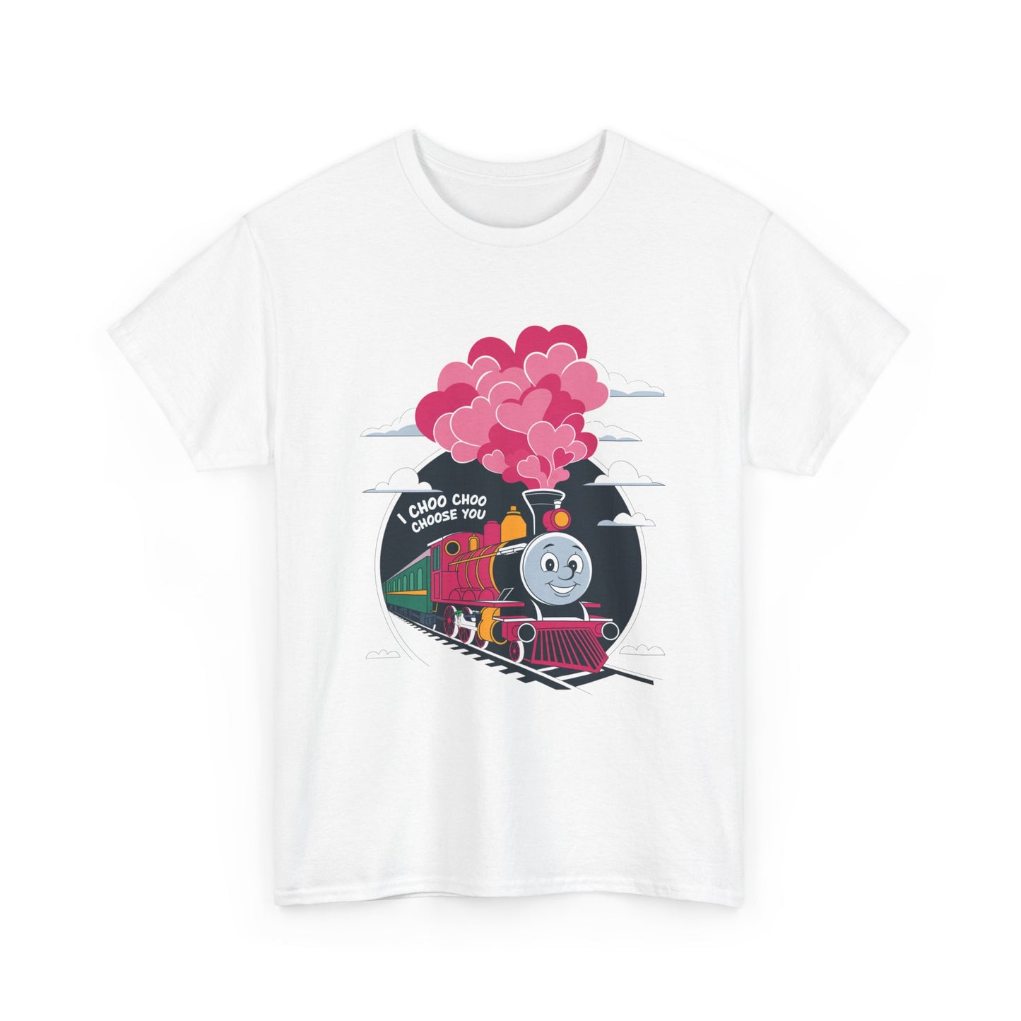 I Choo Choo Choose You Shirt, Cute Train Valentine Tee, Funny Love Graphic TShirt, Romantic Gift For Him Her, Valentine Pun Shir