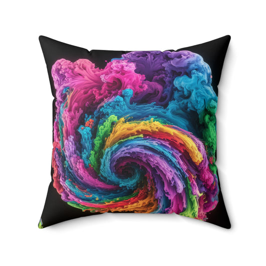 Colorful Swirl Pillow