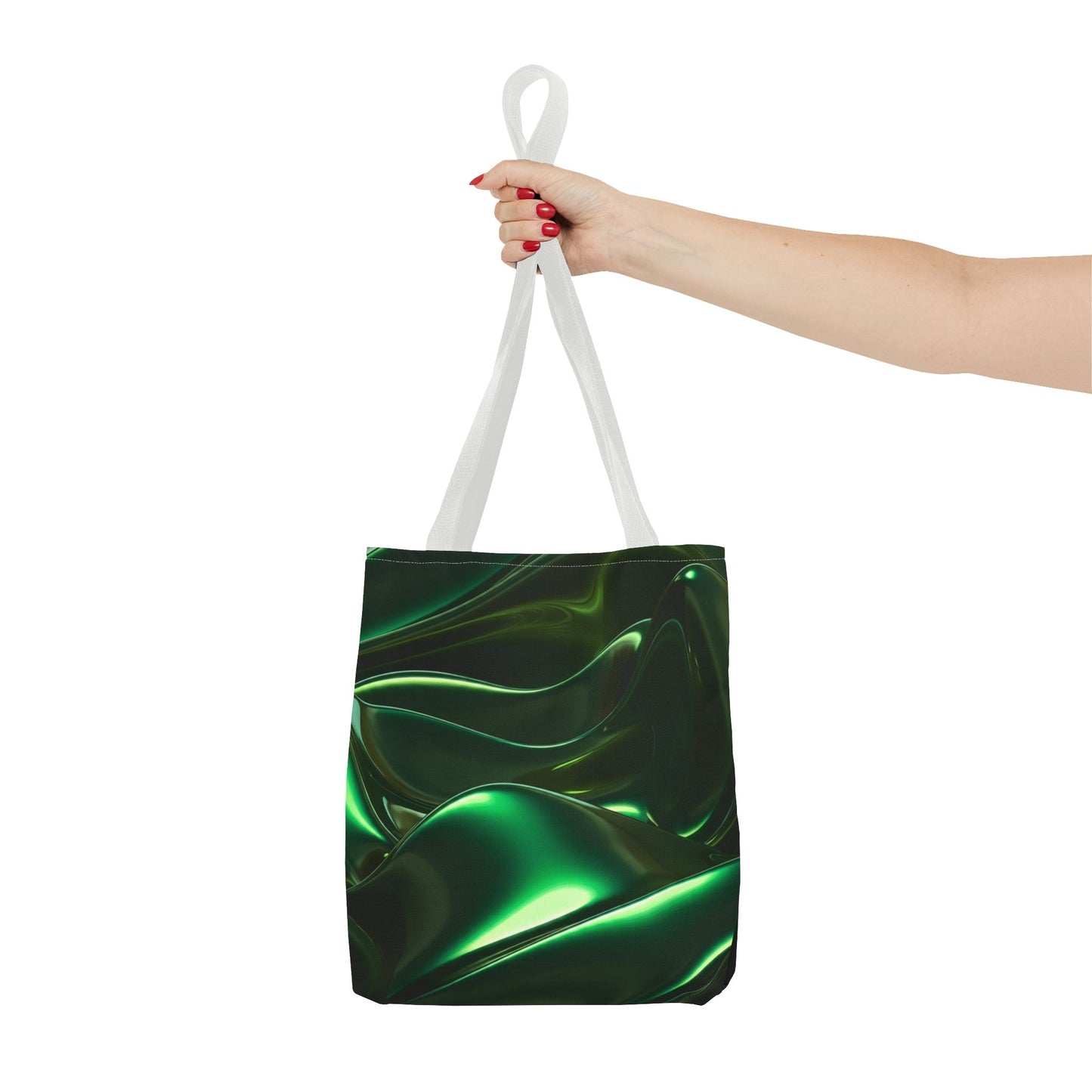 Green Metallic Tote Bag