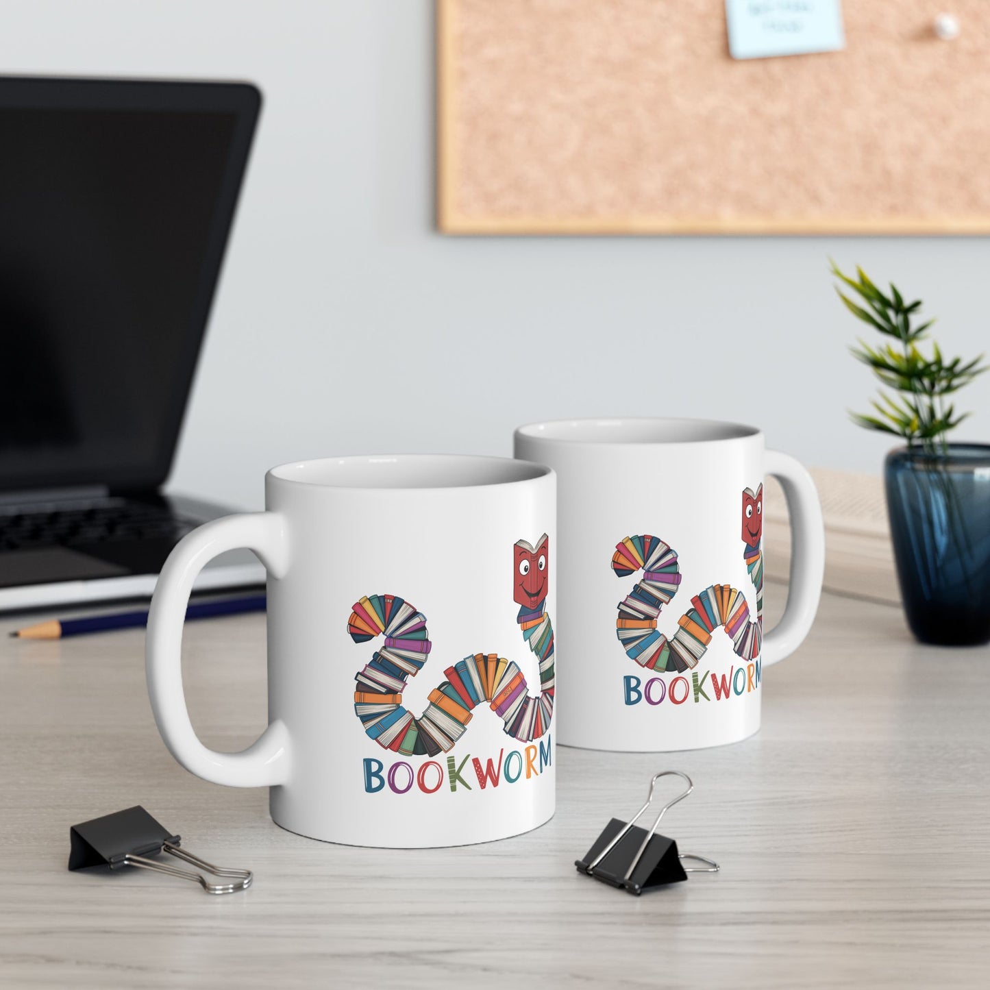 Bookworm Ceramic Mug