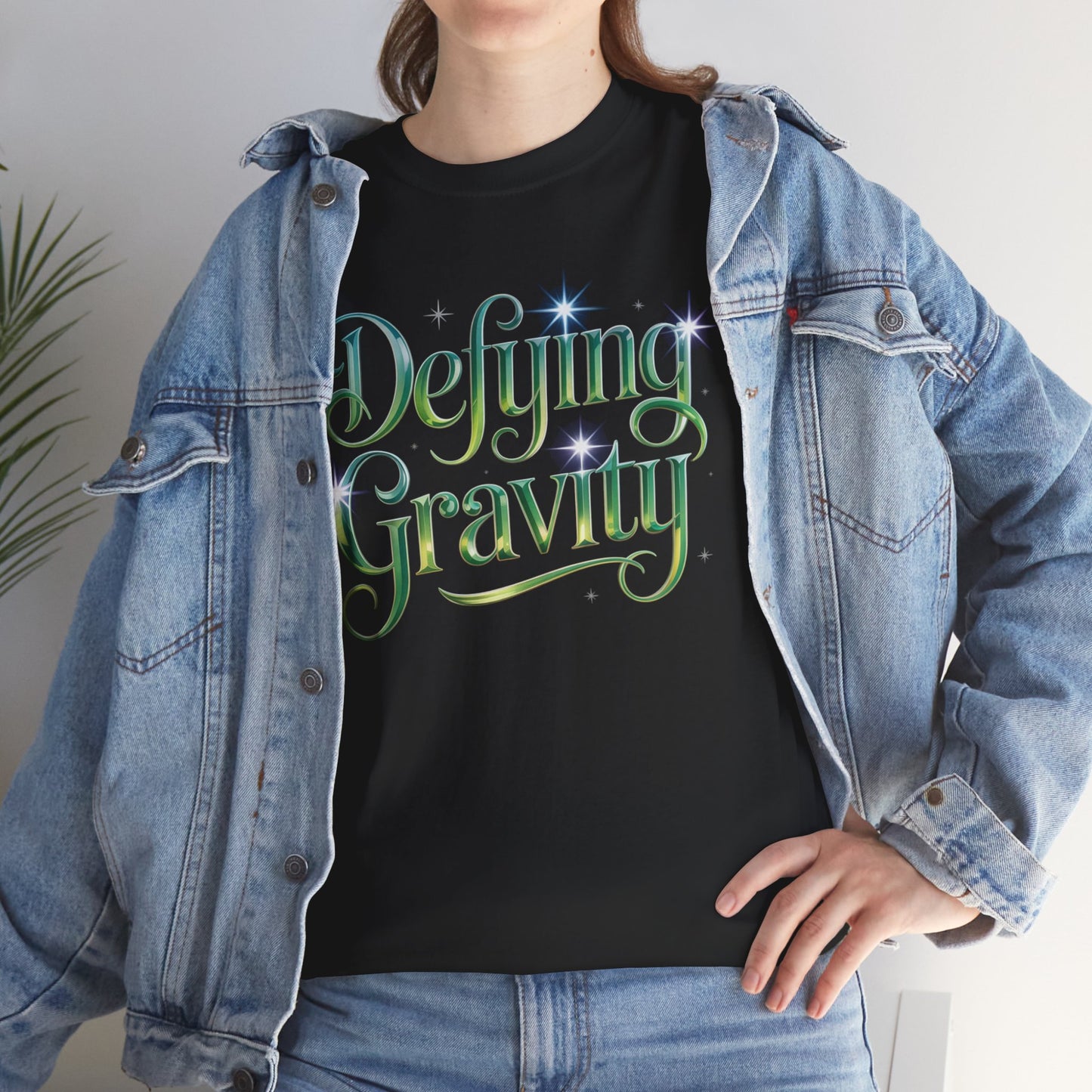 Defying Gravity Wicked Musical Quote Tee – Broadway Fan Shirt, Inspirational Wizard of Oz Graphic Tee, Musical Theatre Unisex T-Shirt