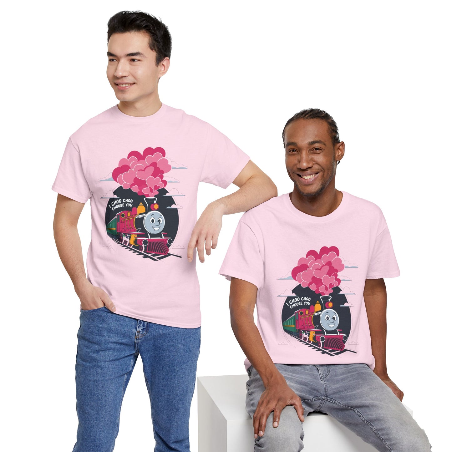 I Choo Choo Choose You Shirt, Cute Train Valentine Tee, Funny Love Graphic TShirt, Romantic Gift For Him Her, Valentine Pun Shir