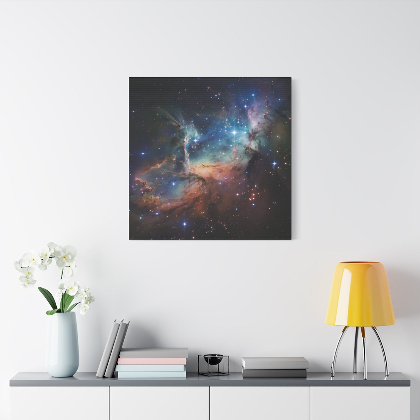 Cosmic Art Canvas Nebula Wall Decor Space Art Galactic Home Decor Modern Art Office Decor