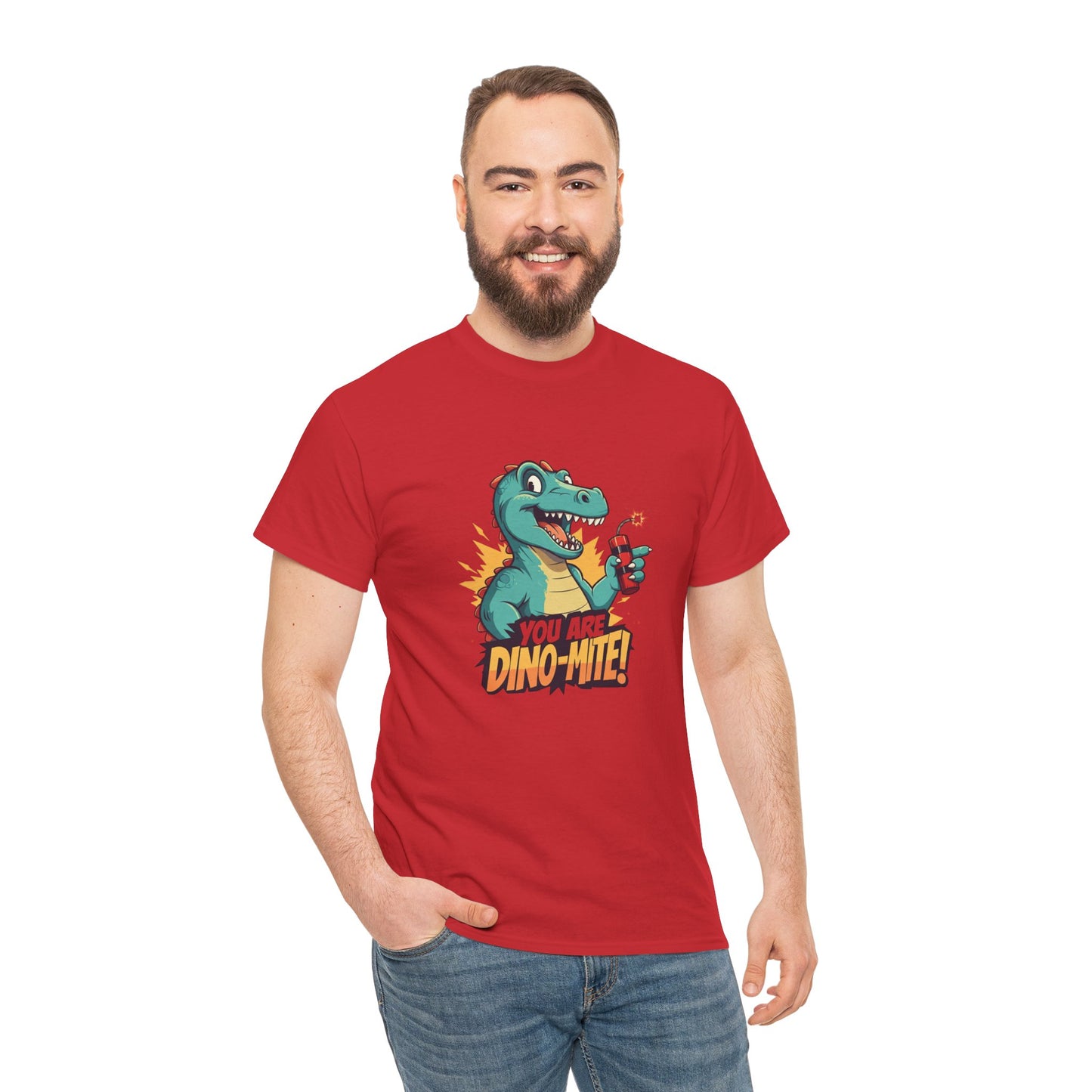 You Are Dino-Mite T-Shirt – Funny Dinosaur Graphic Tee | Cute T-Rex Shirt for Kids & Adults | Unisex Dino Lover Gift | Explosion Design