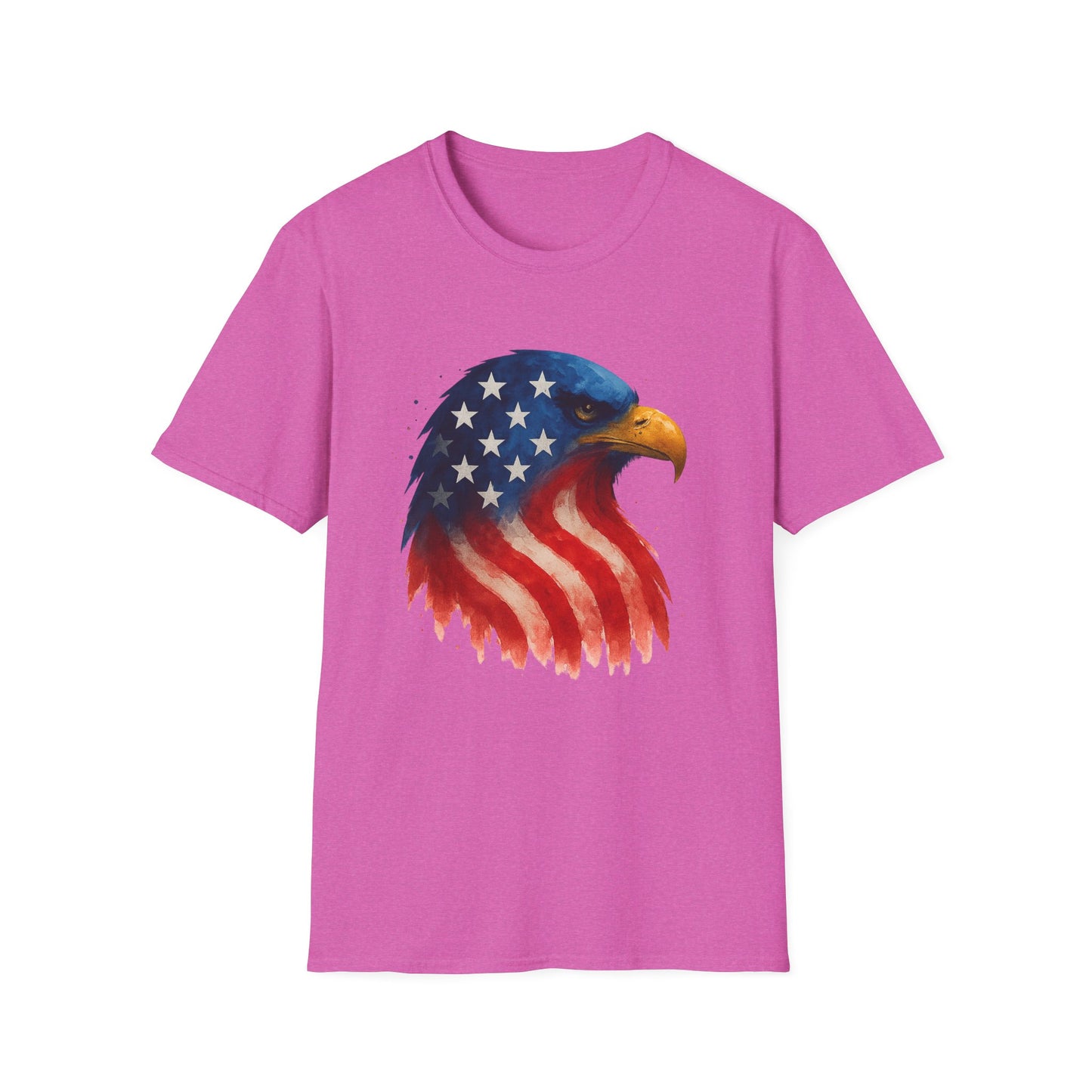 American Flag Eagle Shirt - 4th of July Patriotic Tee - USA Freedom T-Shirt - Independence Day Shirt - Bald Eagle Graphic Tee