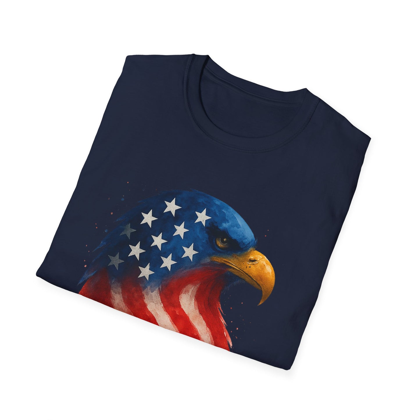 American Flag Eagle Shirt - 4th of July Patriotic Tee - USA Freedom T-Shirt - Independence Day Shirt - Bald Eagle Graphic Tee