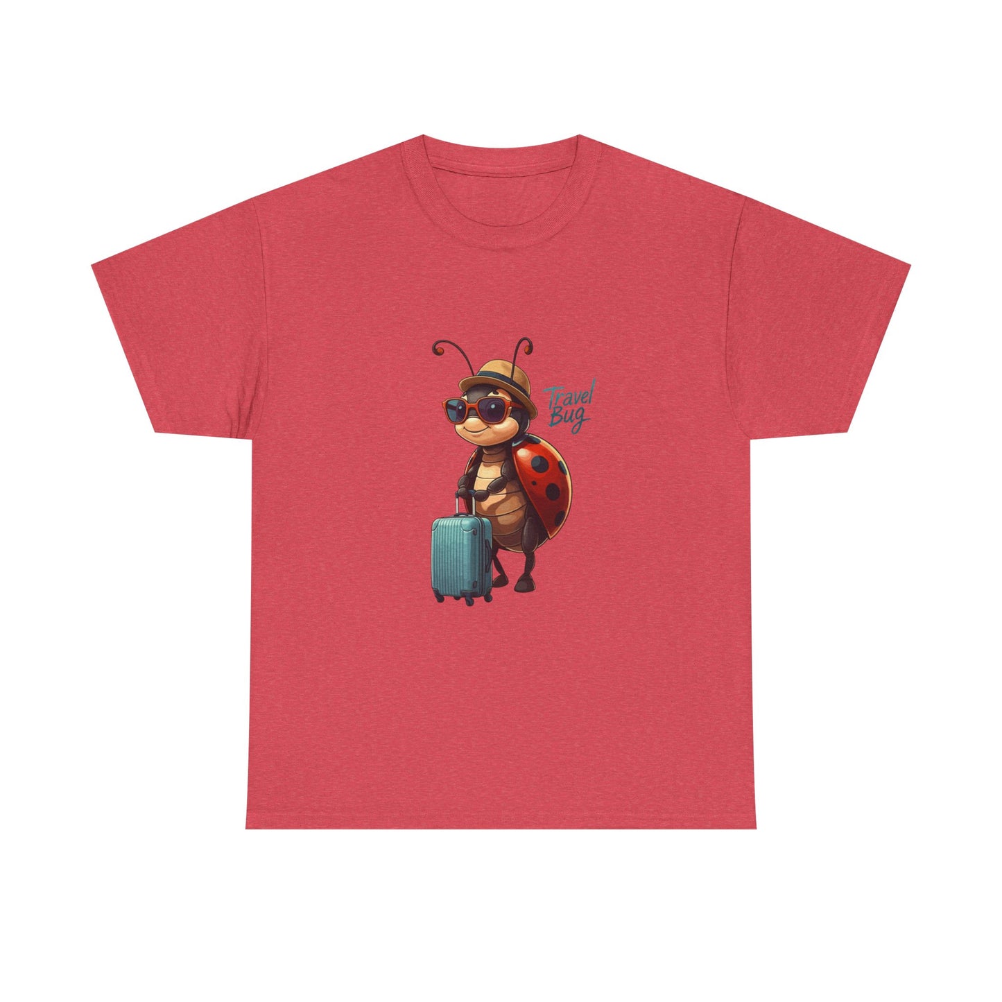 Travel Bug T-Shirt – Cute Ladybug Travel Tee | Funny Wanderlust Shirt for Travel Lovers | Unisex Graphic Tee Gift for Adventurers