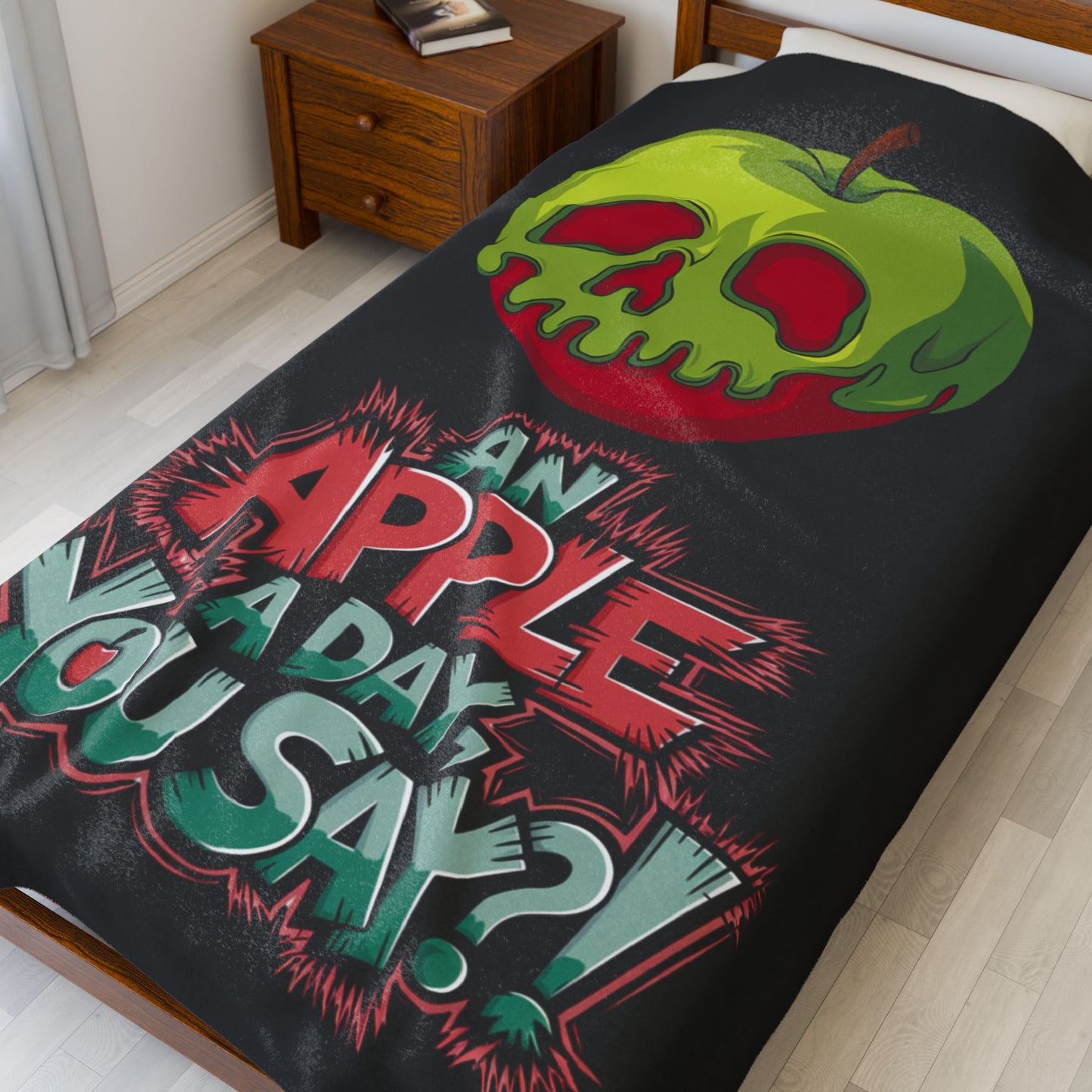 Plush Blanket - Poison Apple Design for Cozy Nights