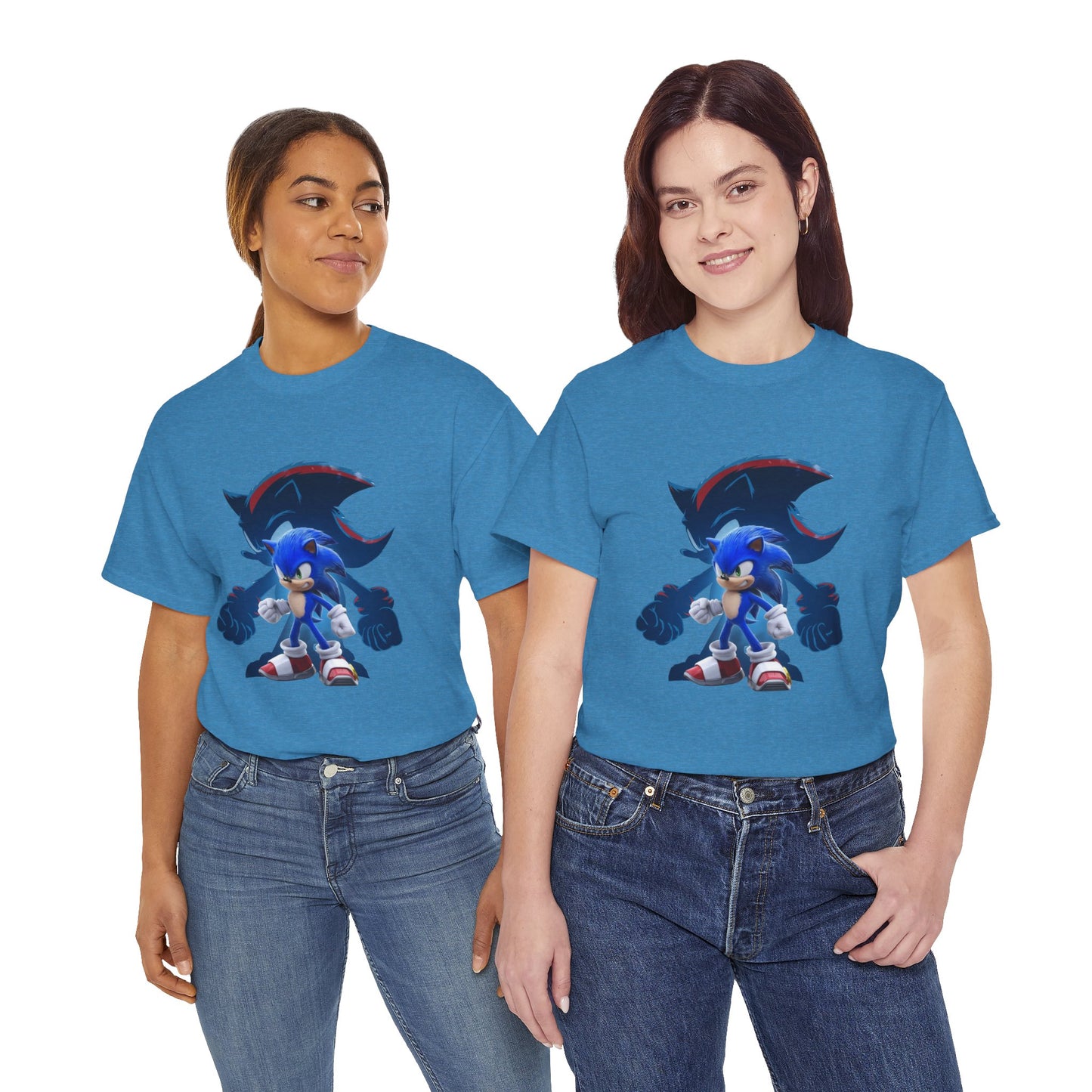 Blue Speed Hero Graphic Tee | Retro Gaming Legend T-Shirt | Fan Inspired Gamer Apparel | Cool Vintage Style Unisex Shirt for Adults & Teens