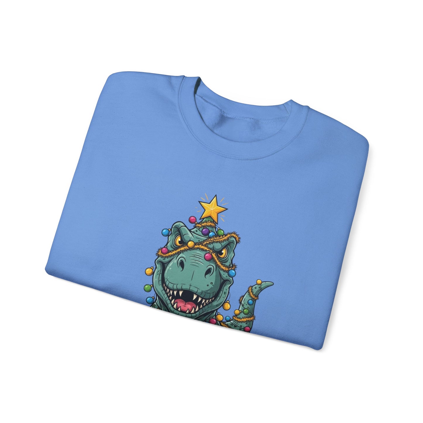 Tree Rex Christmas Sweatshirt, Funny Dinosaur Holiday Sweater, Cute T-Rex Christmas Crewneck, Festive Unisex Gift For Friends And Family