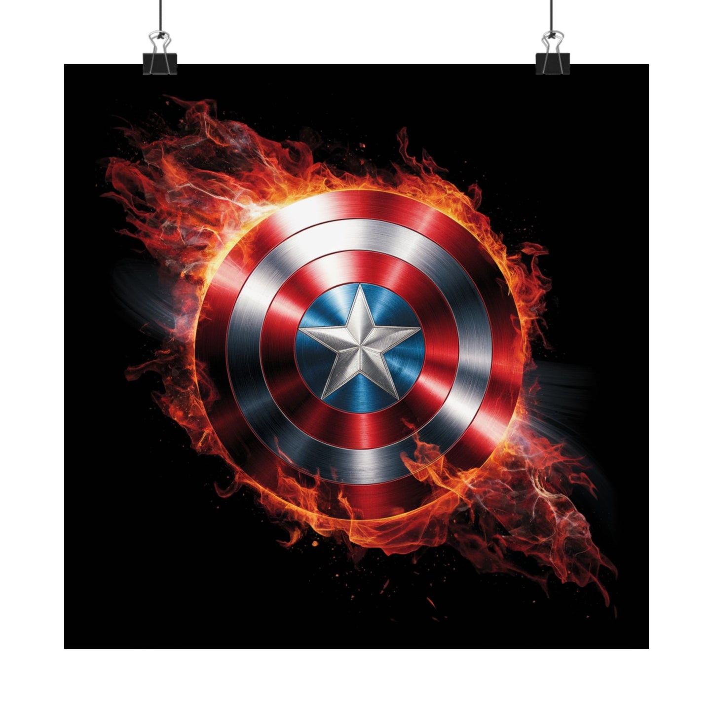 Poster - Captain America Shield Design