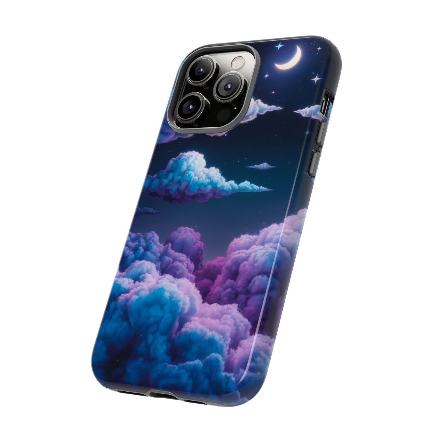 Dreamy Clouds & Moon Tough iPhone Case