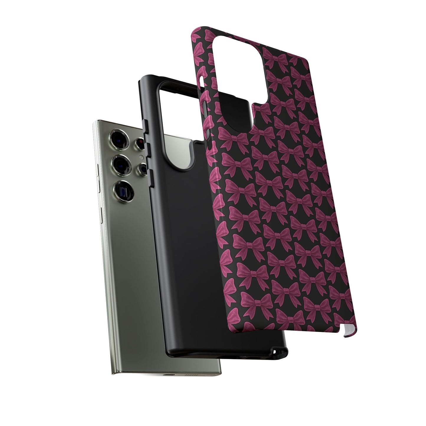 Pink Bow Samsung Case Coquette Aesthetic Phone Cover Cute Girly Phone Case Glossy Y2K Accessory Kawaii Samsung Case Gift