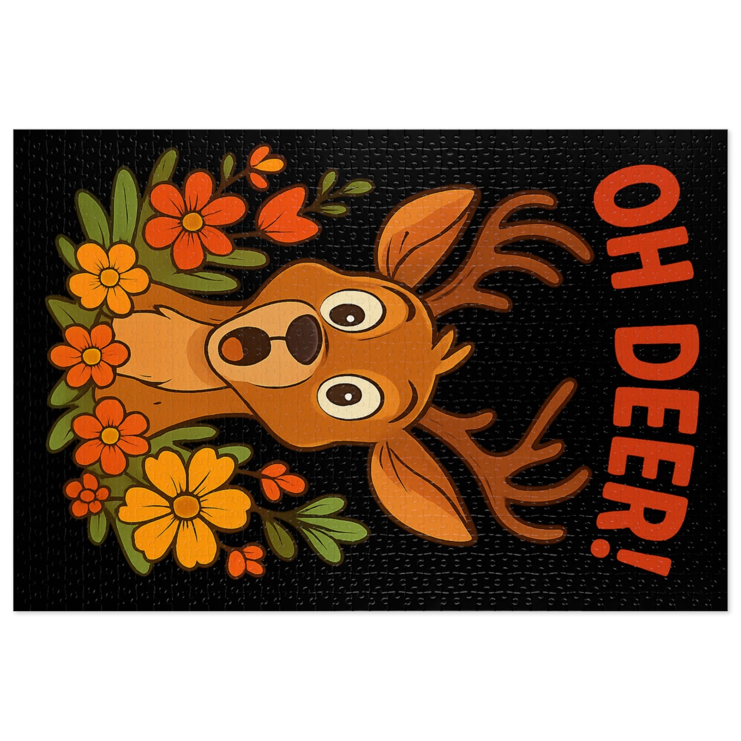 Jigsaw Puzzle - Oh Deer Animal Puzzle Deer Game Family Fun Night