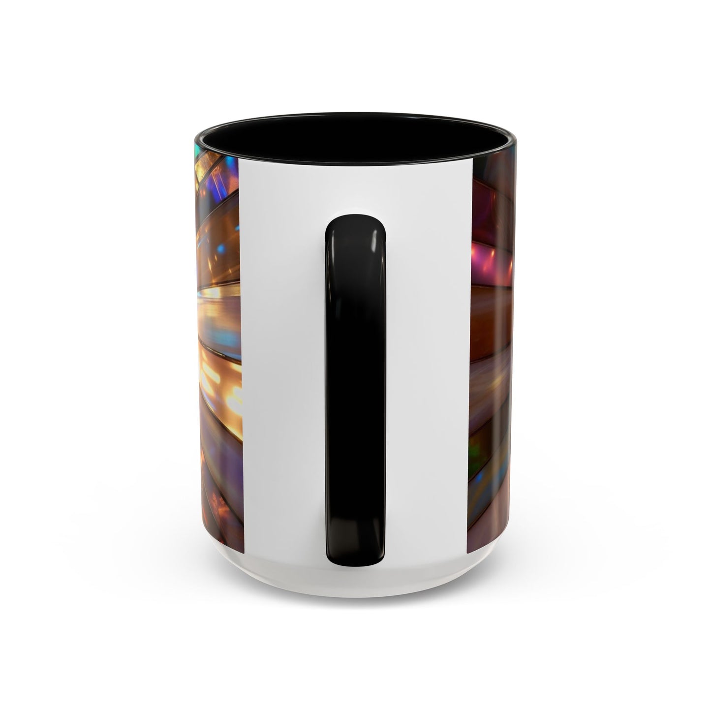 Stained Glass Ichthys Mug, Jesus Fish Christian Coffee Cup, Religious Art Mug, Faith Gift For Women, Inspirational Stained Glass Christian Symbol Design