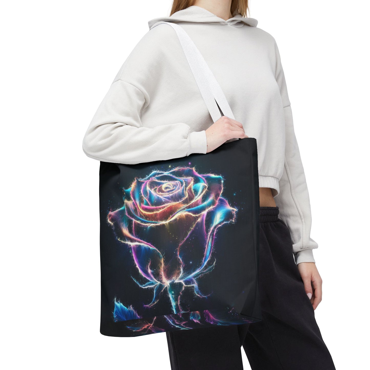 Glowing Rose Tote Bag