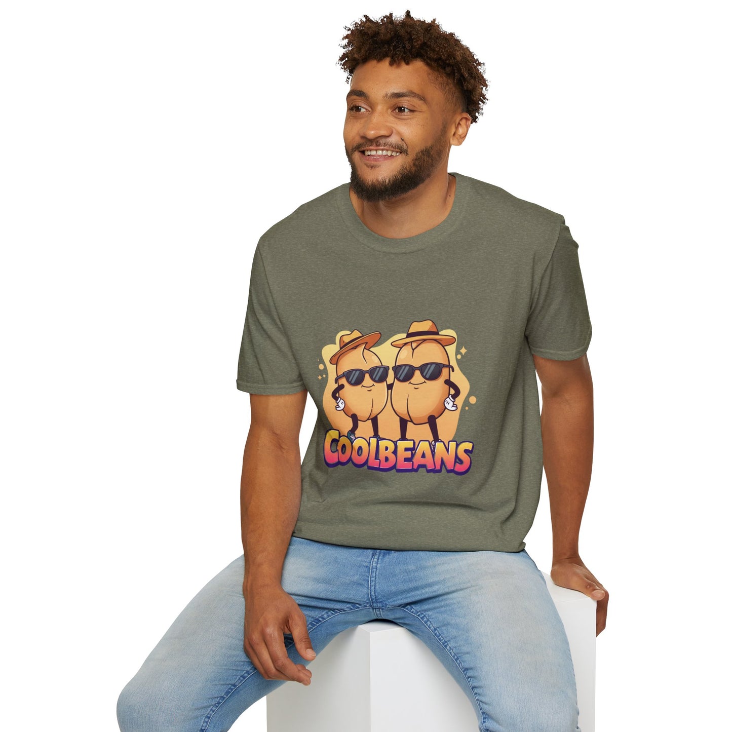 Cool Beans T-Shirt - Two Cooler-Than-Cool Beans With Sunglasses, Quirky Food-Pun Gift Tee for Him, Her or Besties - Perfect Humor and Style