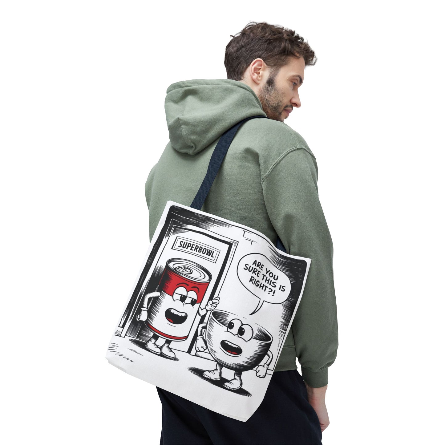 Tote Bag - Comic Superbowl Soup Design
