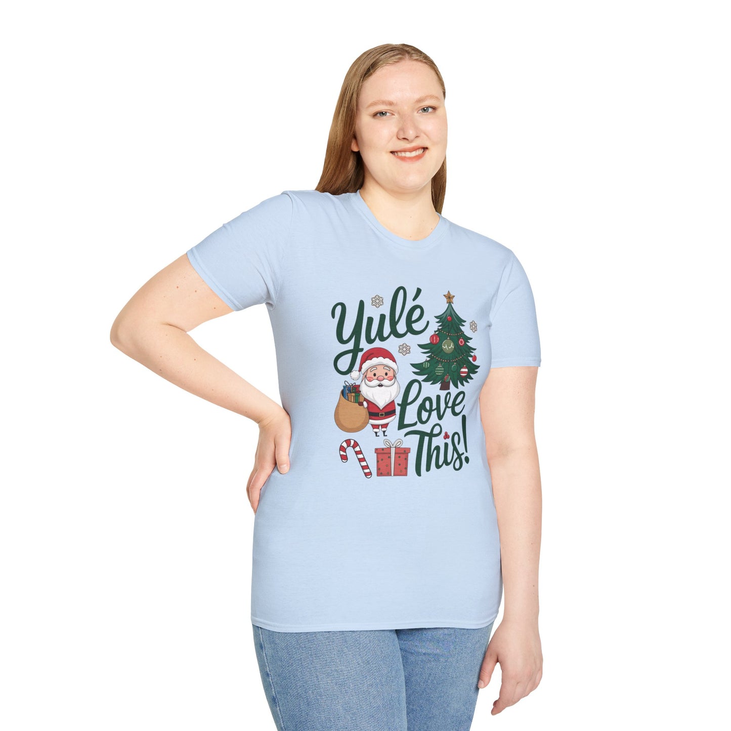 Yulé Love This Christmas T-Shirt, Funny Santa Holiday Tee, Cute Pun Xmas Shirt, Festive Unisex Top, Fun Gift For Friends And Family