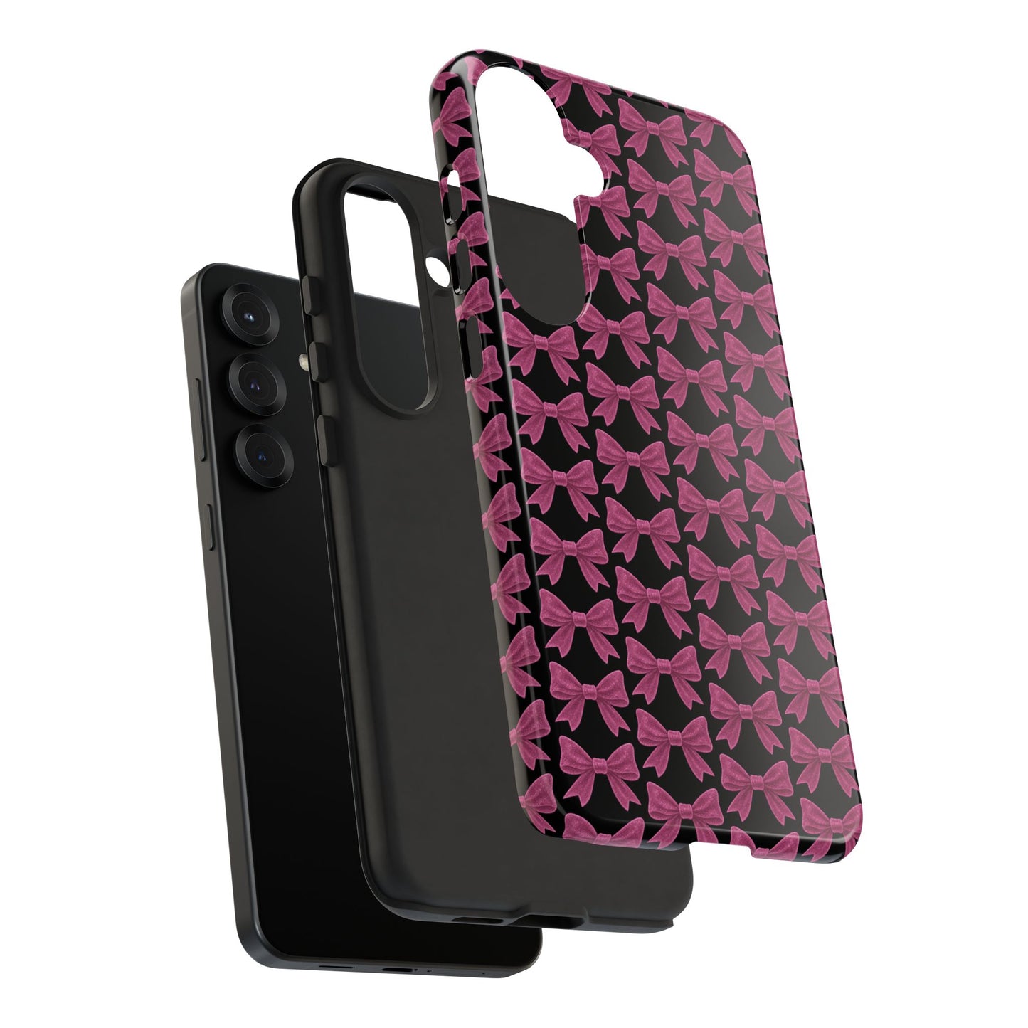 Pink Bow Samsung Case Coquette Aesthetic Phone Cover Cute Girly Phone Case Glossy Y2K Accessory Kawaii Samsung Case Gift
