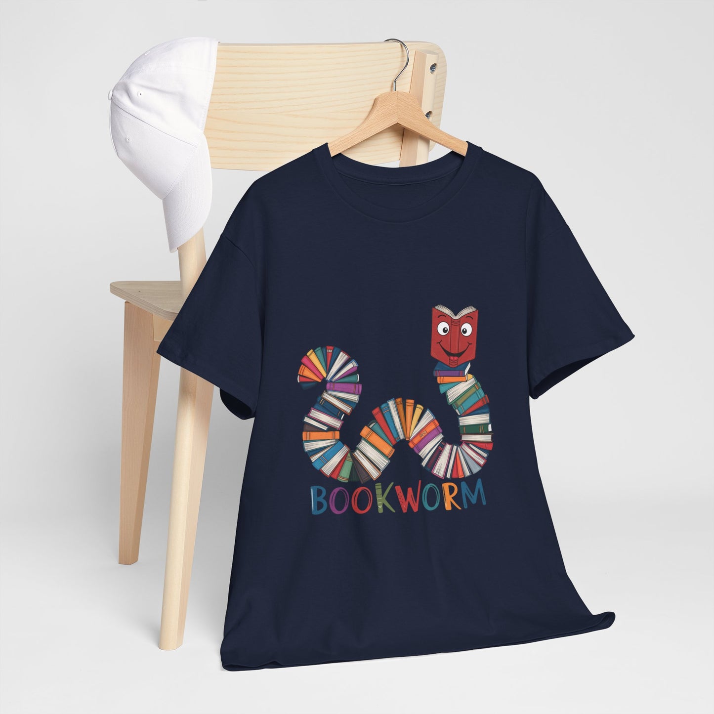 Cute Bookworm Shirt – Funny Reading Lover Tee – Teacher Gift – Kids Book Tee – Unisex Book Nerd Shirt – Book Club Graphic T-Shirt
