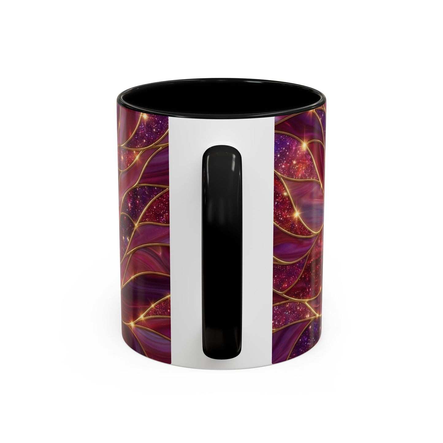 Stained Glass Heart Mug, Valentine Coffee Mug, Romantic Love Mug, Pink Red Ceramic Cup, Gift For Her, Anniversary Gift Mug