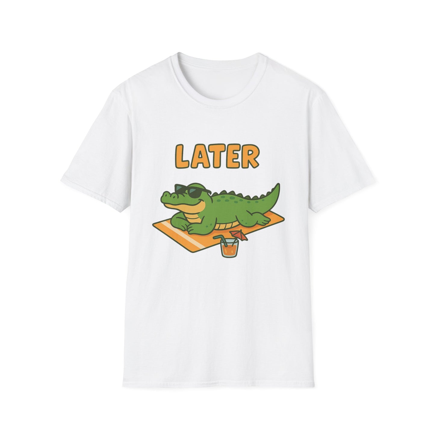 Later Gator Graphic Tee - Funny Alligator T-Shirt | Funny Summer Shirt | Trendy Animal Tee | Cute Gator Gift | Y2K Retro Humor Tee