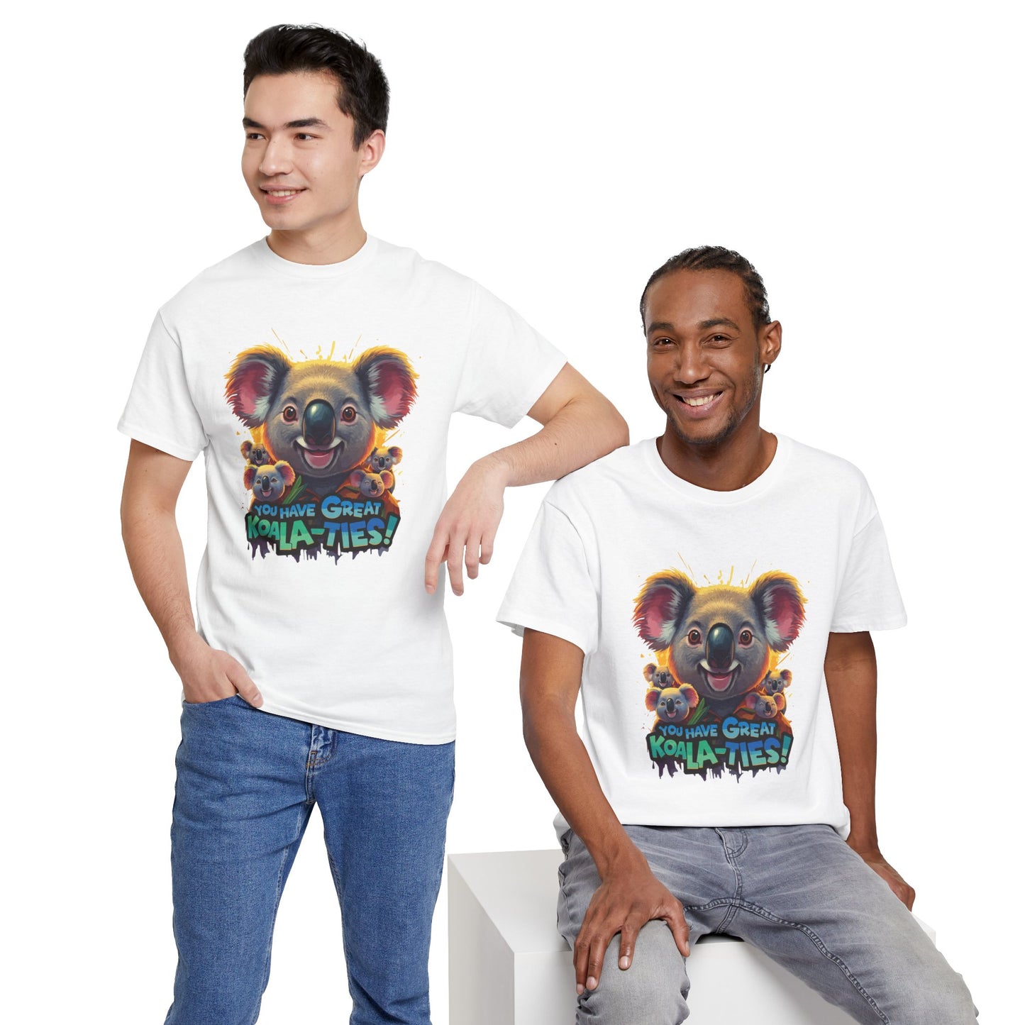 You Have Great Koala‑ties Tee – Cute Koala Pun T‑Shirt, Animal Lover Gift, Funny Wildlife Graphic, Unisex Casual Tee