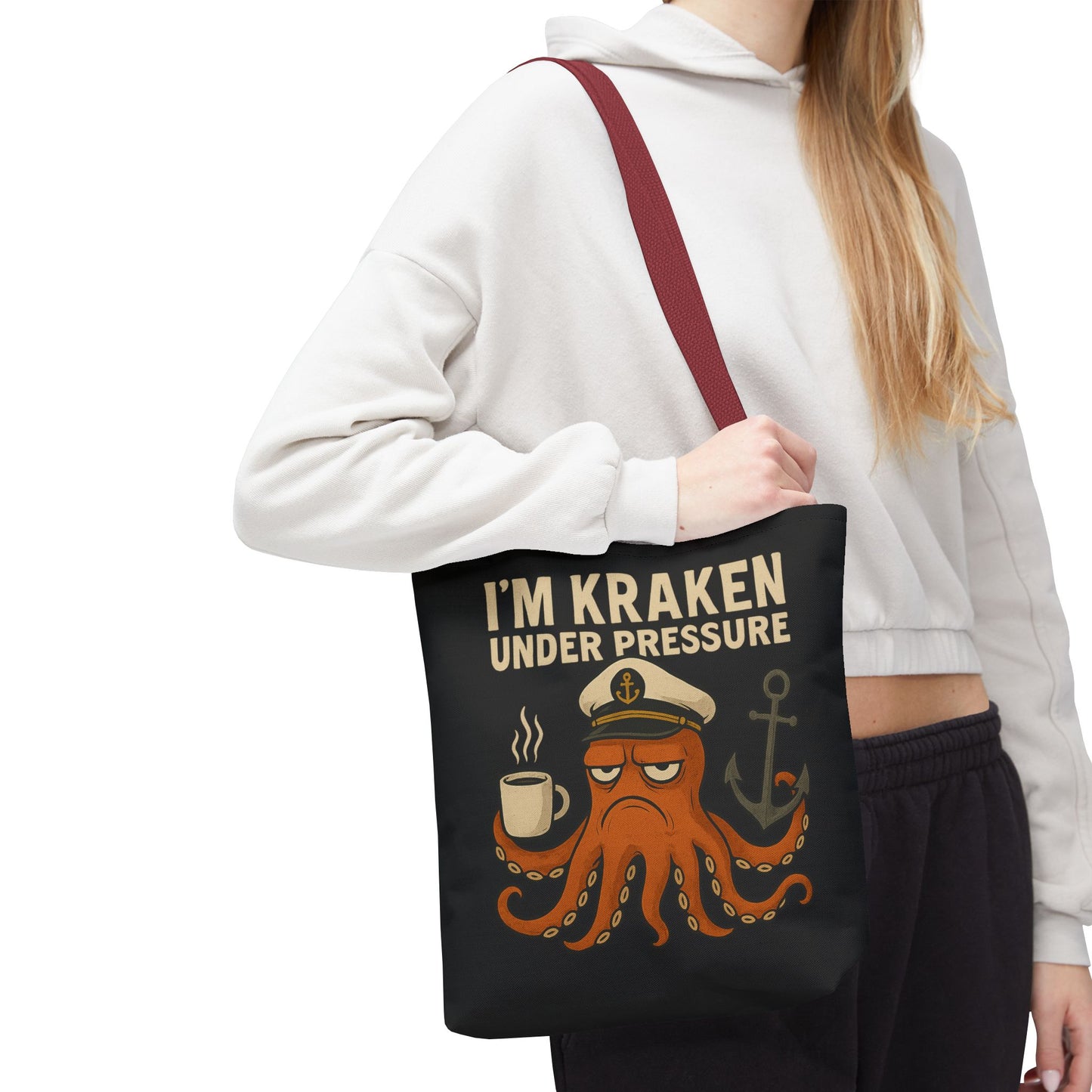 Stressed Octopus Tote Bag Nautical Bag Beach Tote Ocean Reusable Bag Seaside