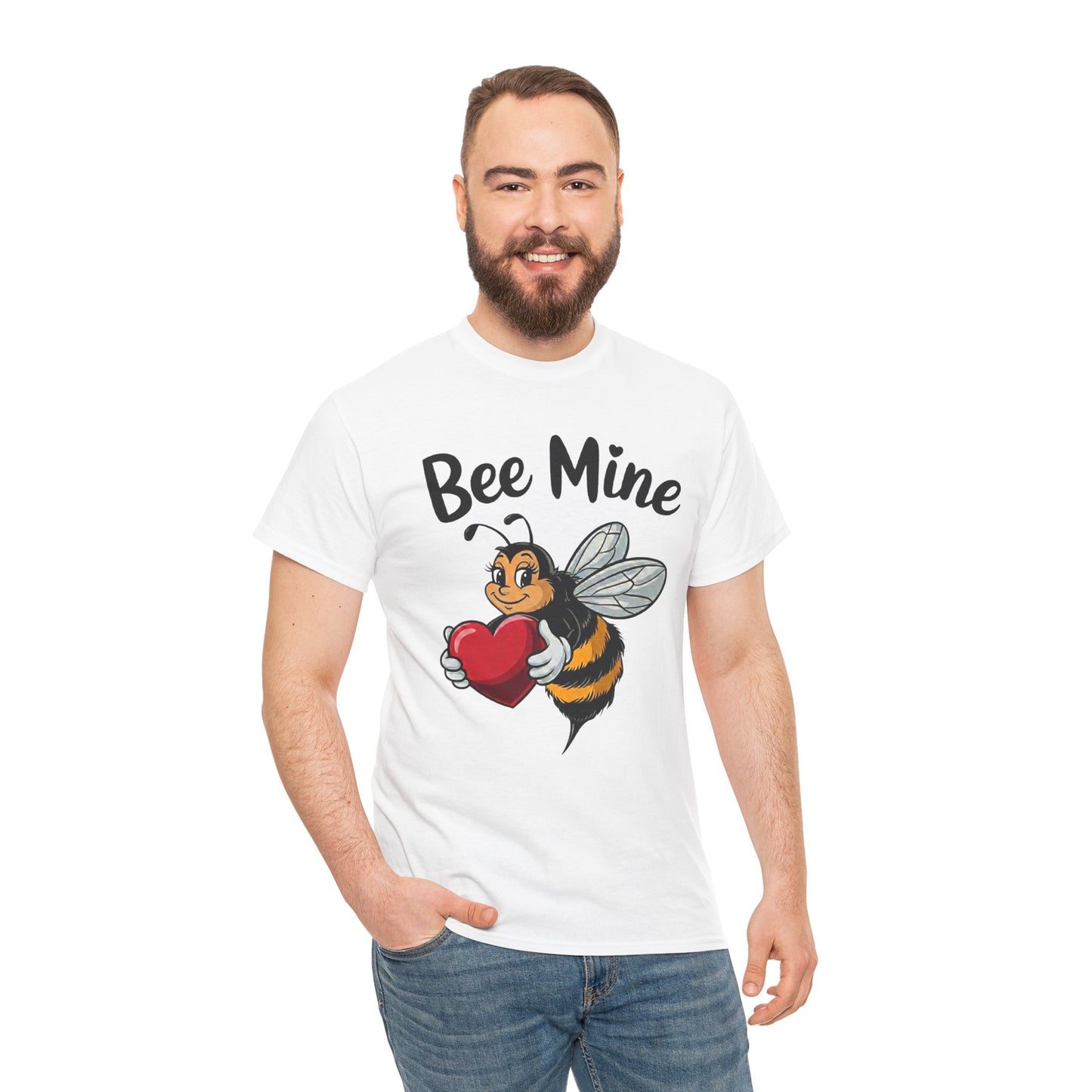 Bee Mine Shirt, Cute Valentine Shirt, Bee Love T Shirt, Funny Valentine Pun Tee, Heart Bee Graphic Shirt, Valentine Gift