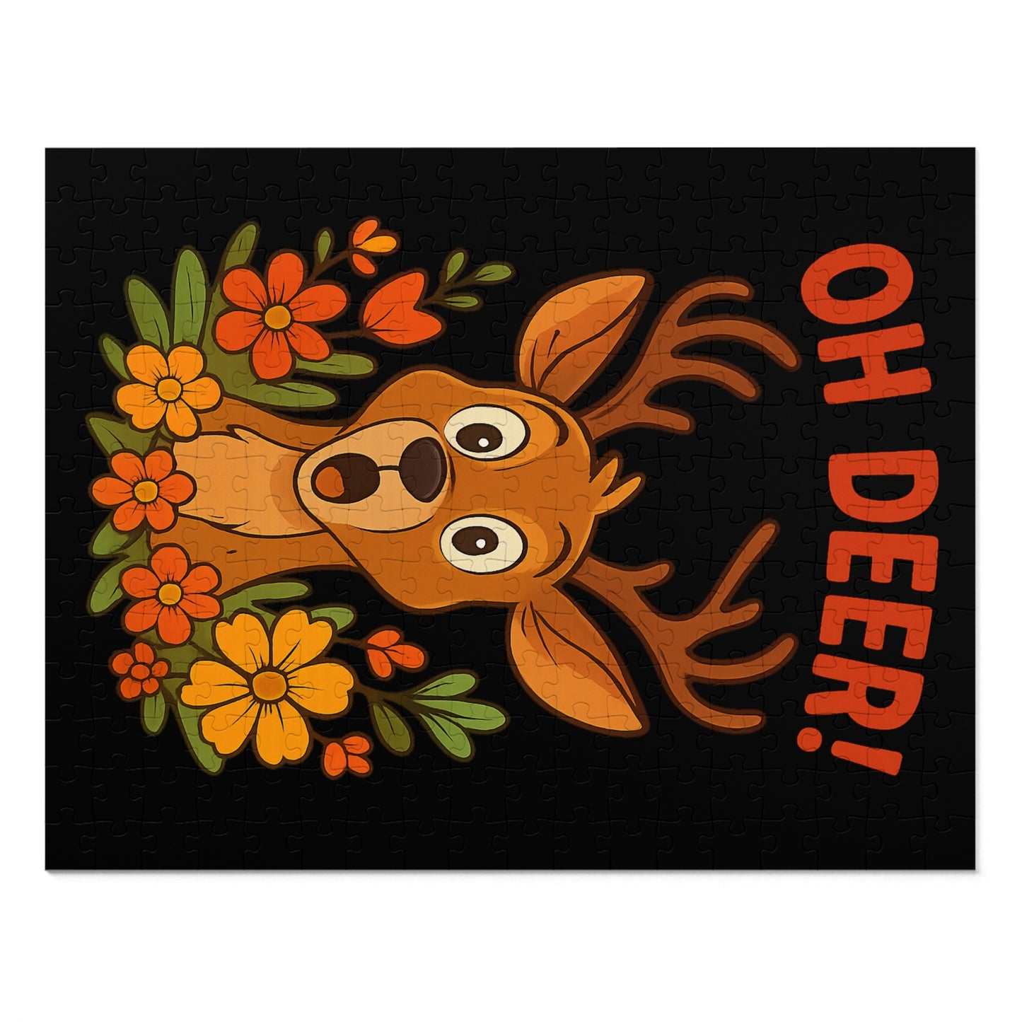 Jigsaw Puzzle - Oh Deer Animal Puzzle Deer Game Family Fun Night